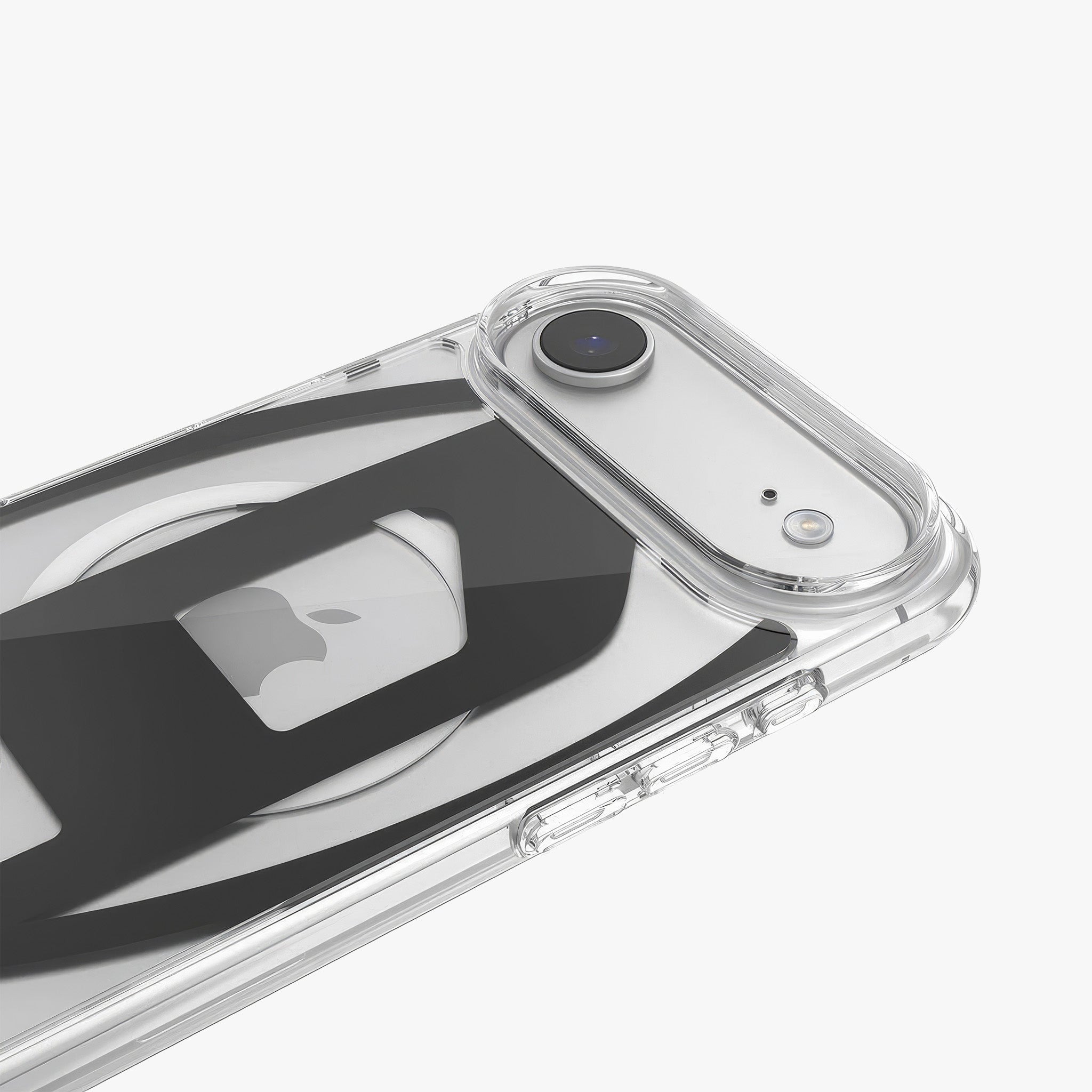 iPhone 17 Air MagSafe Oval D Metalik Kılıf | Siyah