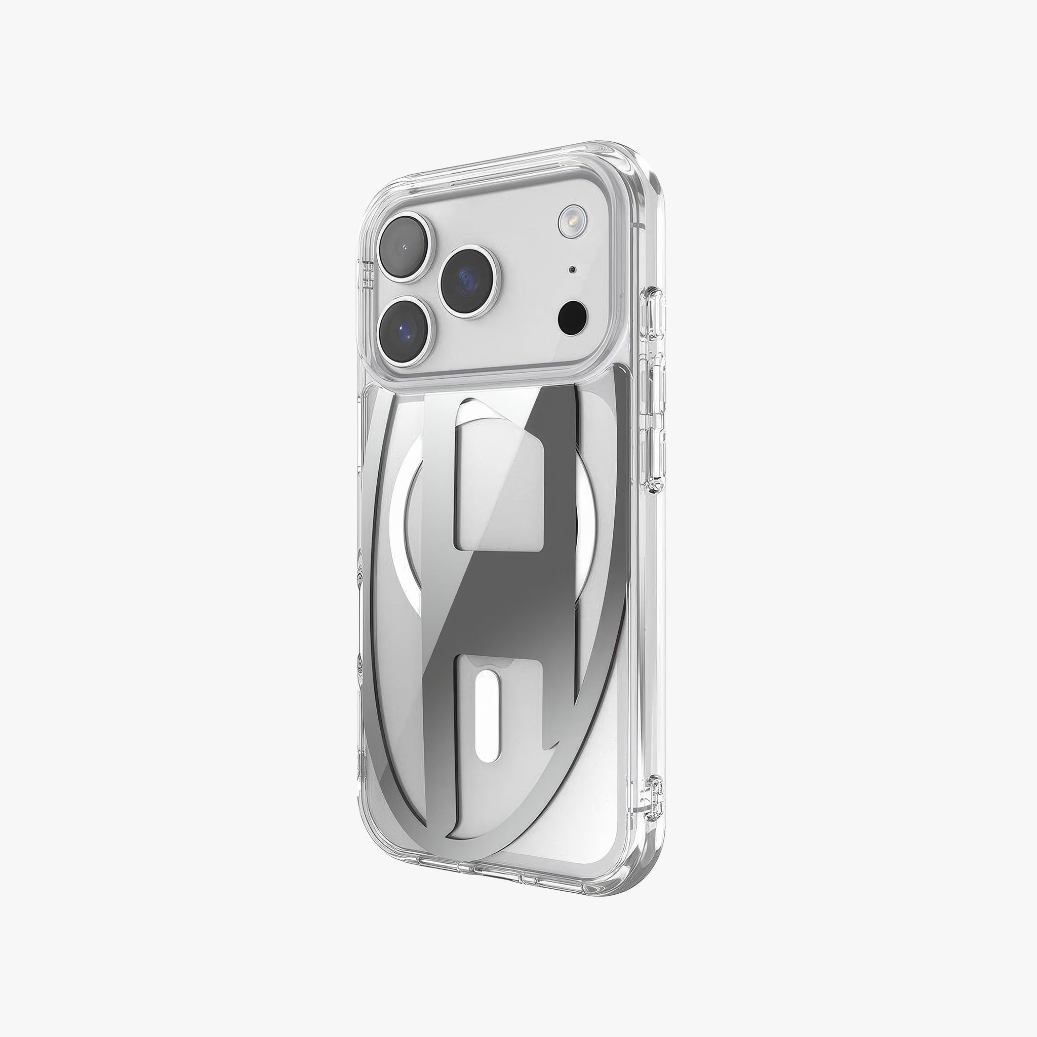 iPhone 17 Pro MagSafe Oval D Metalik Kılıf | Gümüş