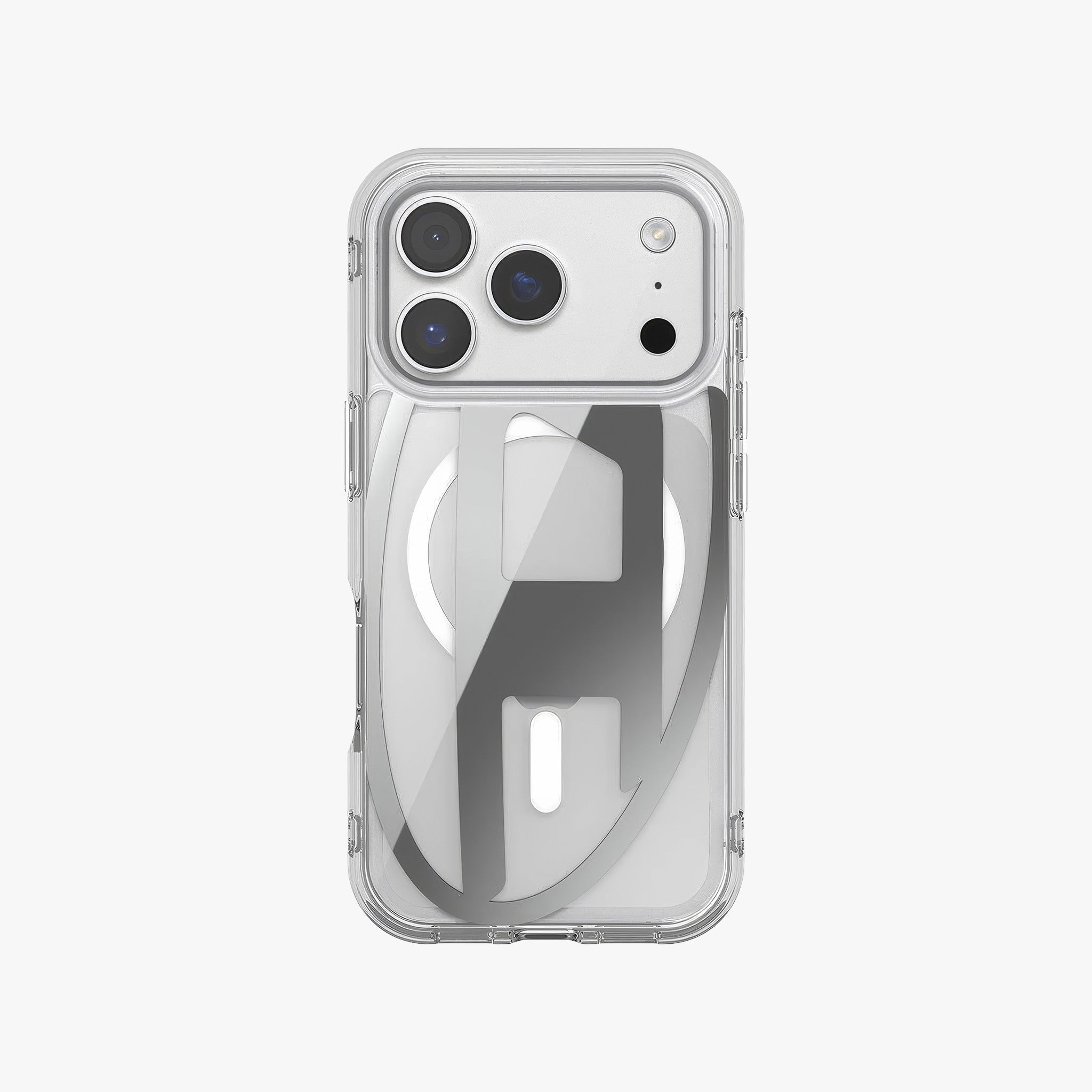 iPhone 17 Pro MagSafe Oval D Metalik Kılıf | Gümüş