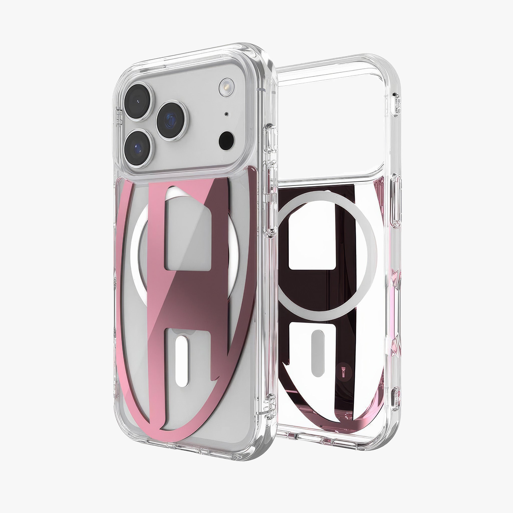 iPhone 17 Pro MagSafe Oval D Metalik Kılıf | Pembe