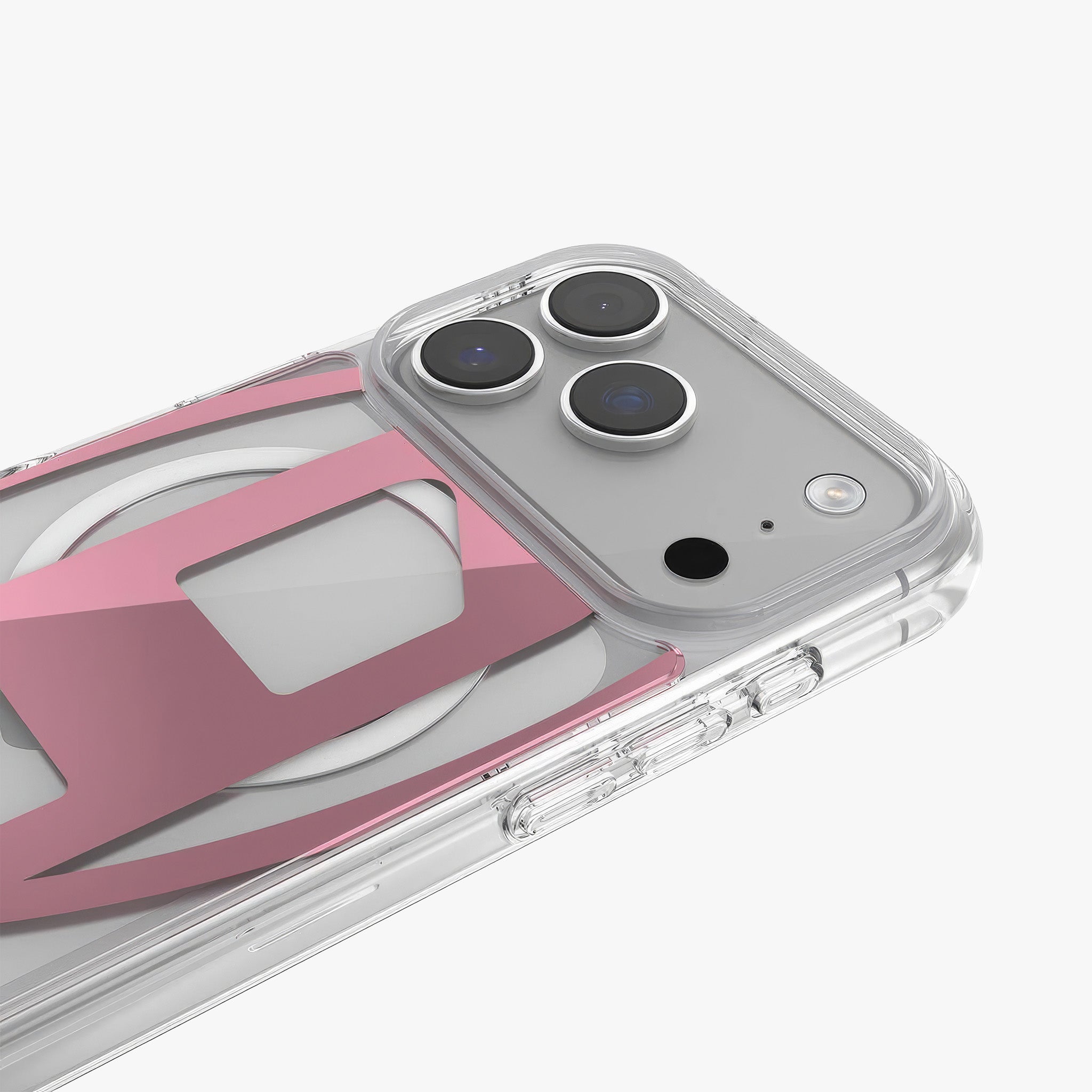 iPhone 17 Pro MagSafe Oval D Metalik Kılıf | Pembe