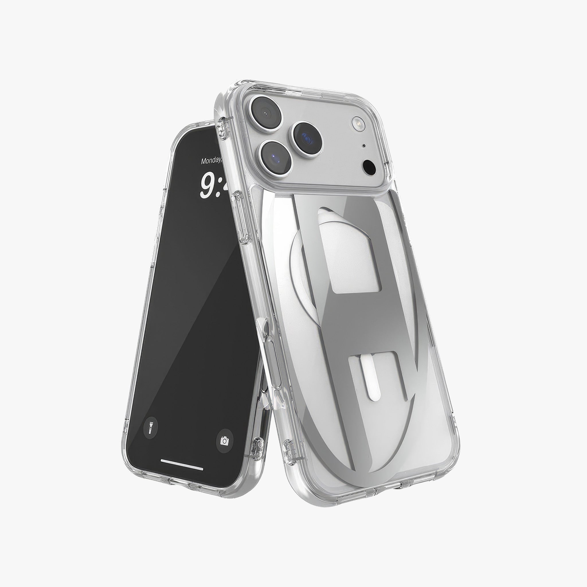 iPhone 17 Pro Max MagSafe Oval D Metalik Kılıf | Gümüş