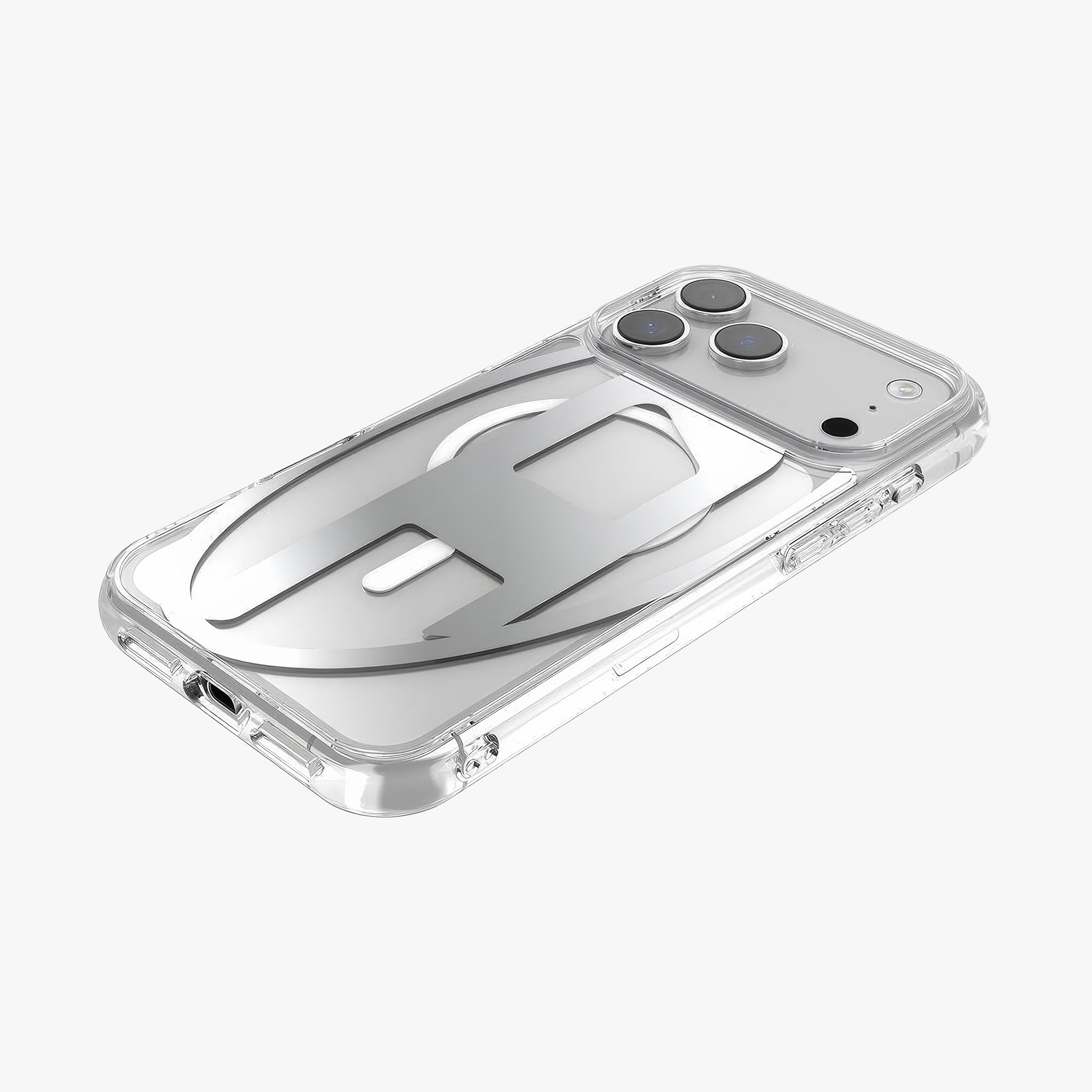 iPhone 17 Pro Max MagSafe Oval D Metalik Kılıf | Gümüş