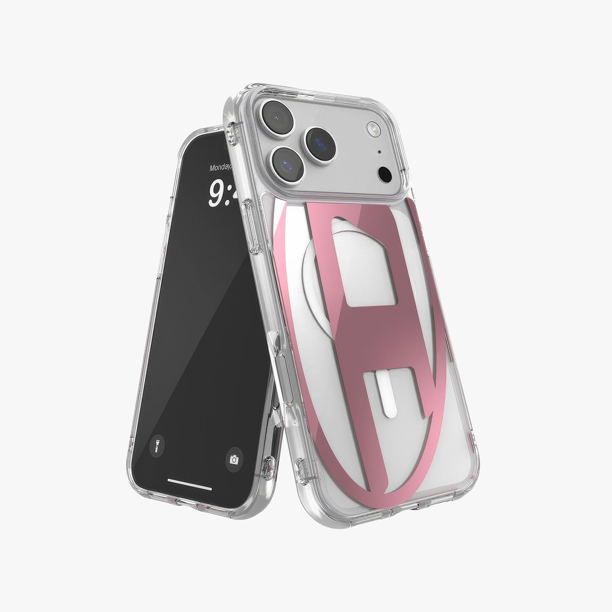 iPhone 17 Pro Max MagSafe Oval D Metalik Kılıf | Pembe