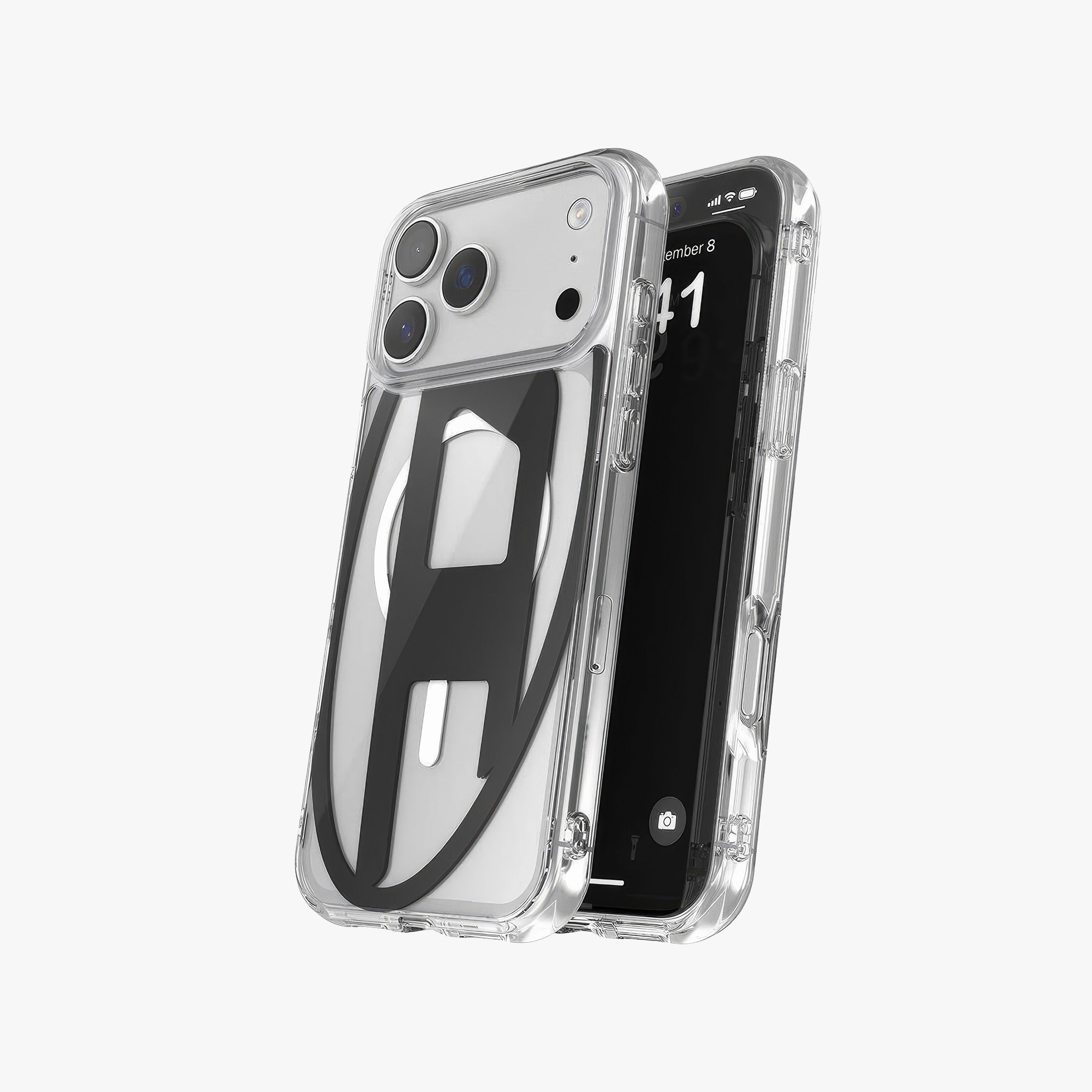 iPhone 17 Pro Max MagSafe Oval D Metalik Kılıf | Siyah