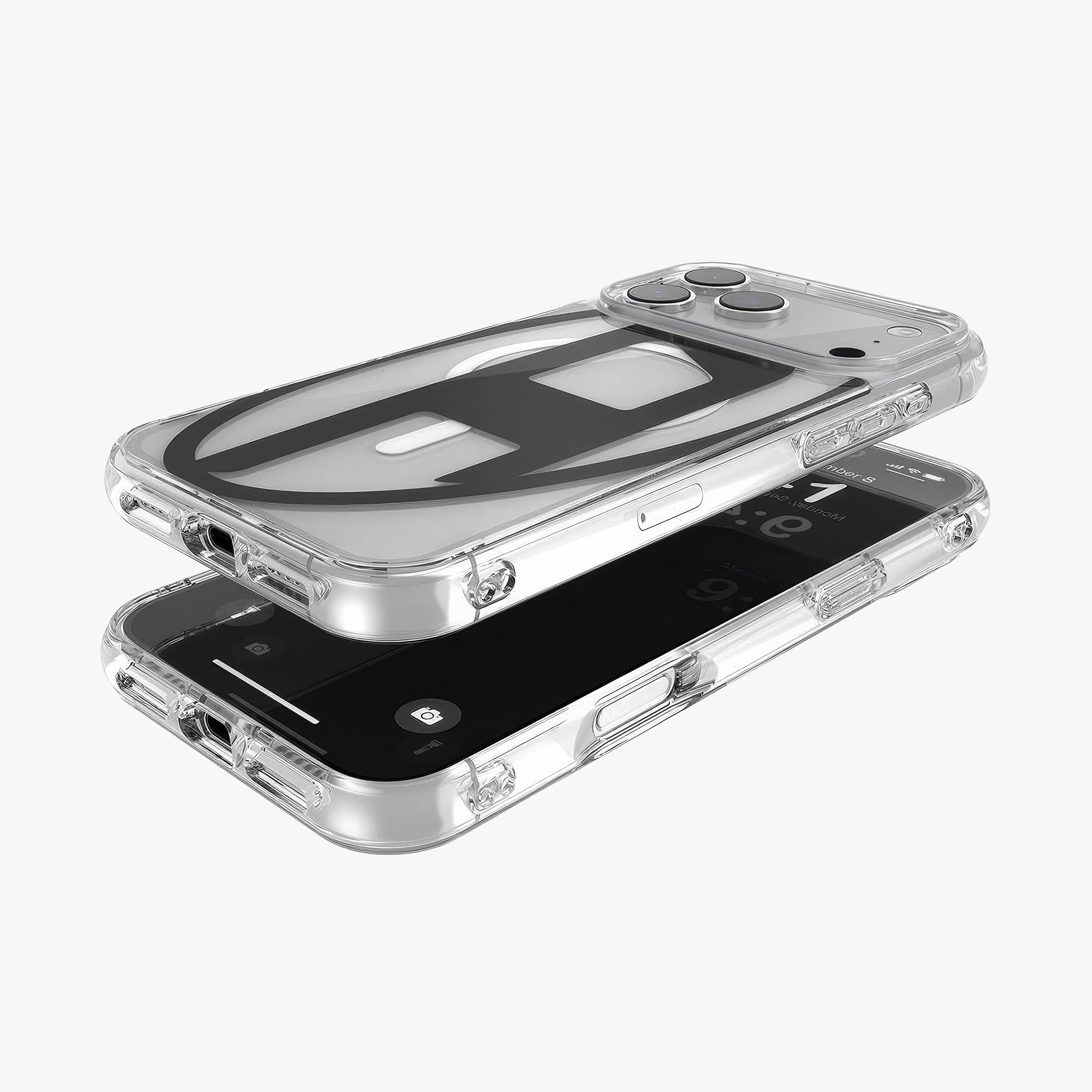 iPhone 17 Pro Max MagSafe Oval D Metalik Kılıf | Siyah