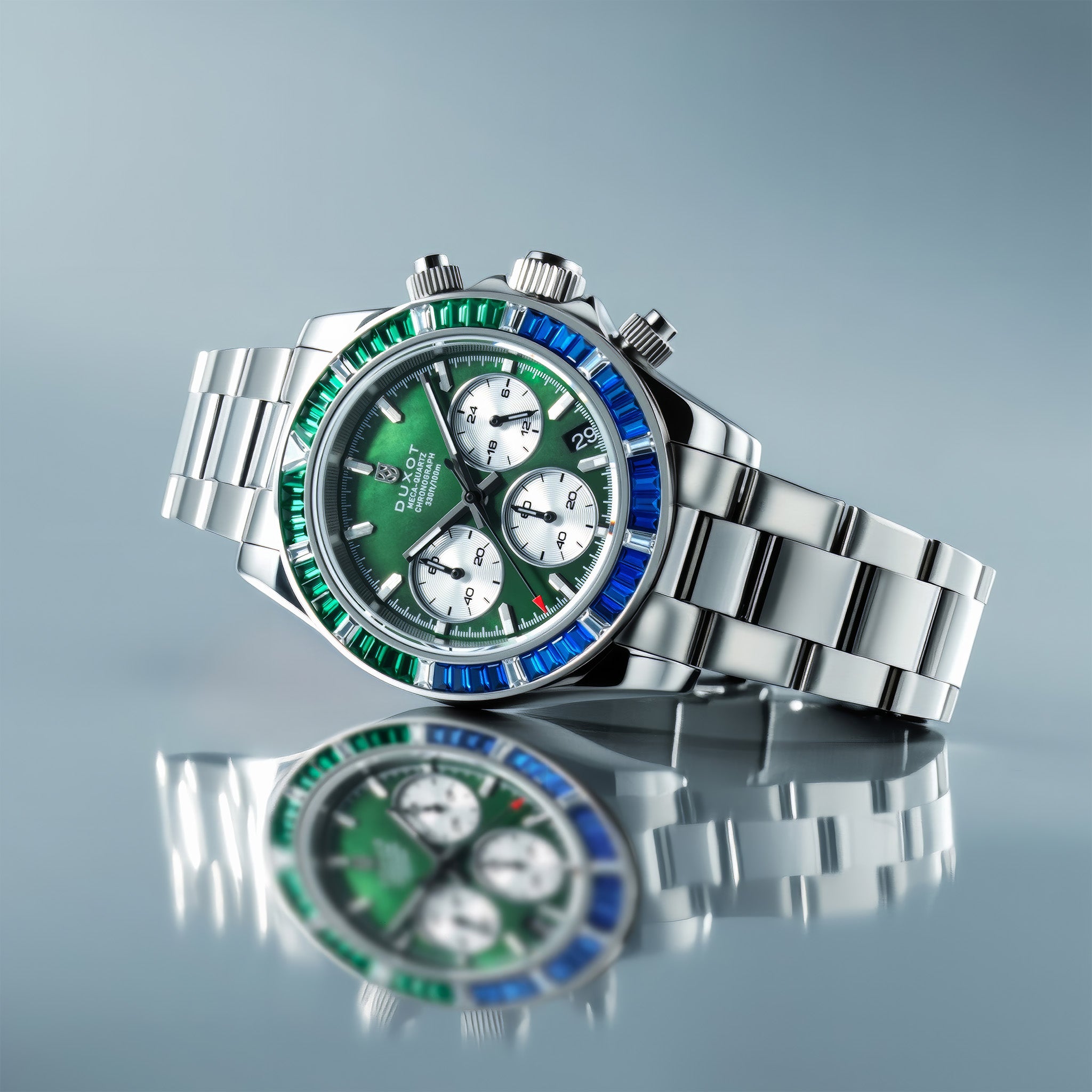 Accelero Rainbow Chronograph | Pearl Green