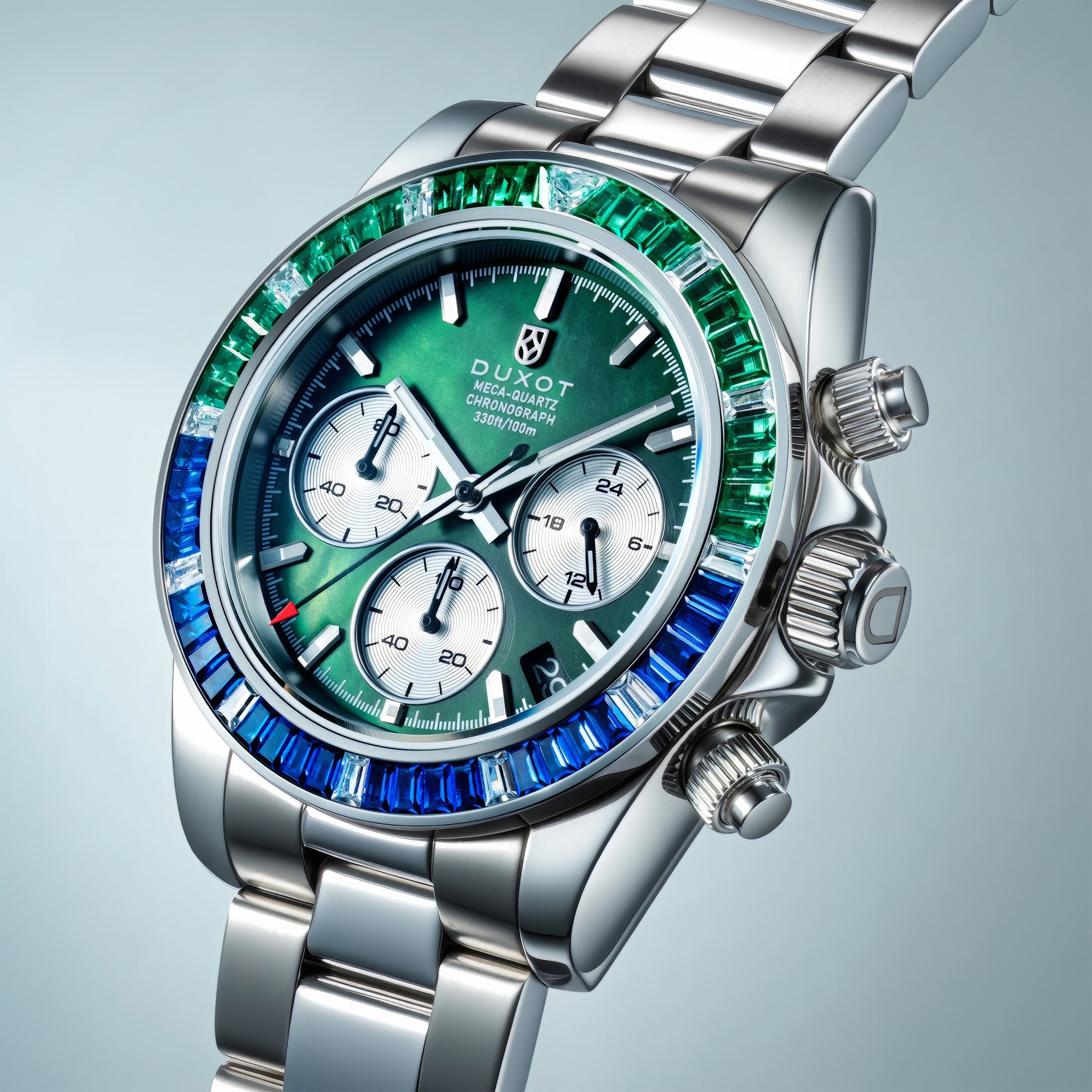 Accelero Rainbow Chronograph | Pearl Green