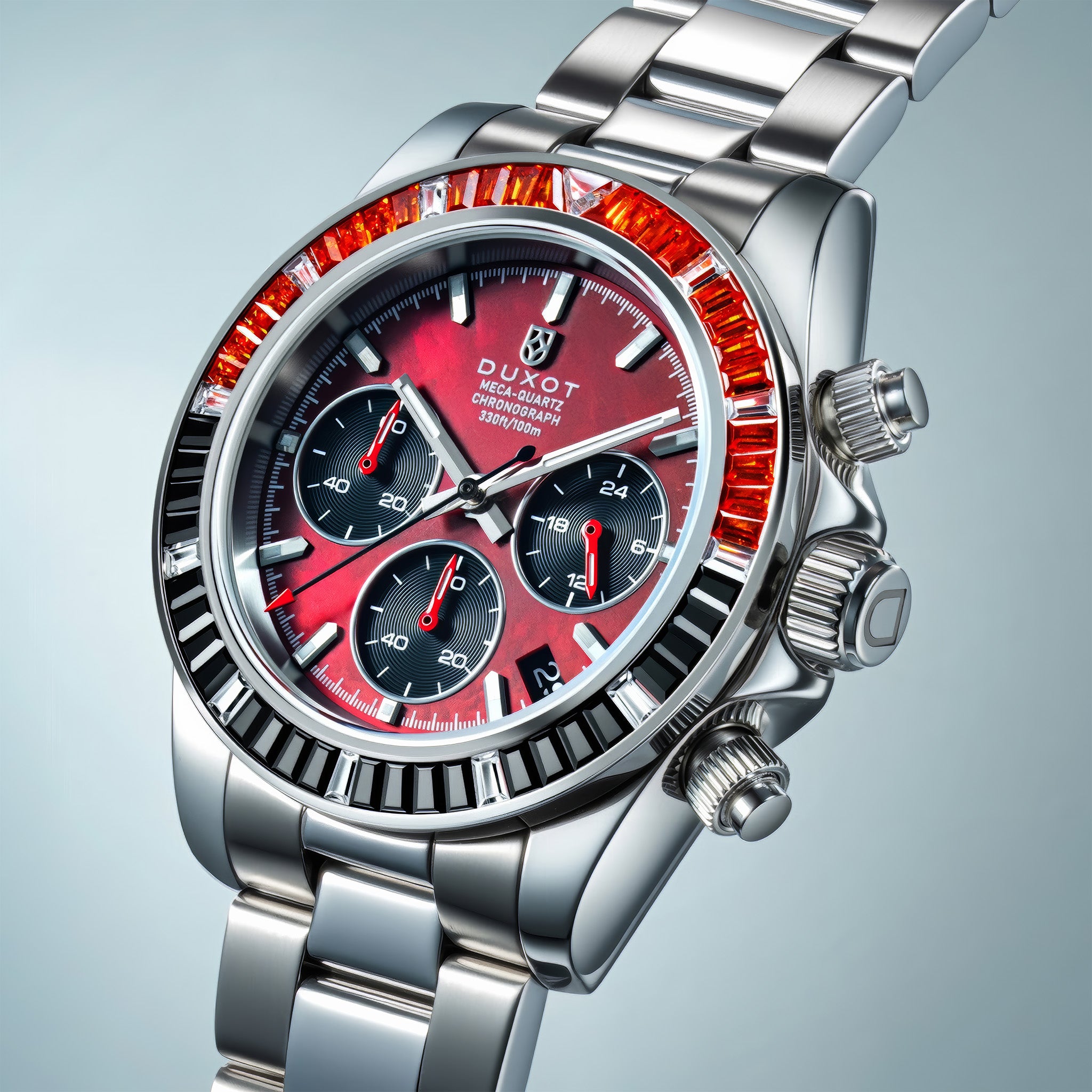 Accelero Rainbow Chronograph | Pearl Red