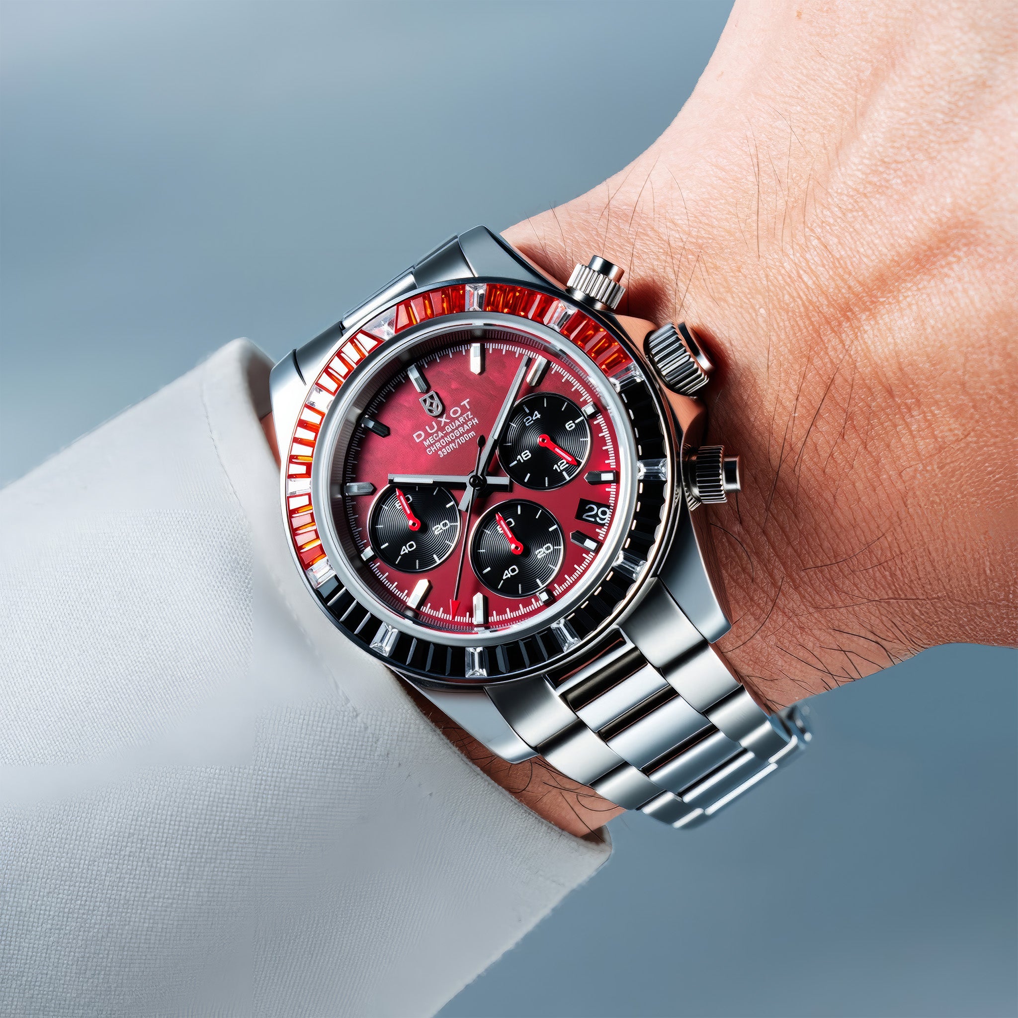 Accelero Rainbow Chronograph | Pearl Red