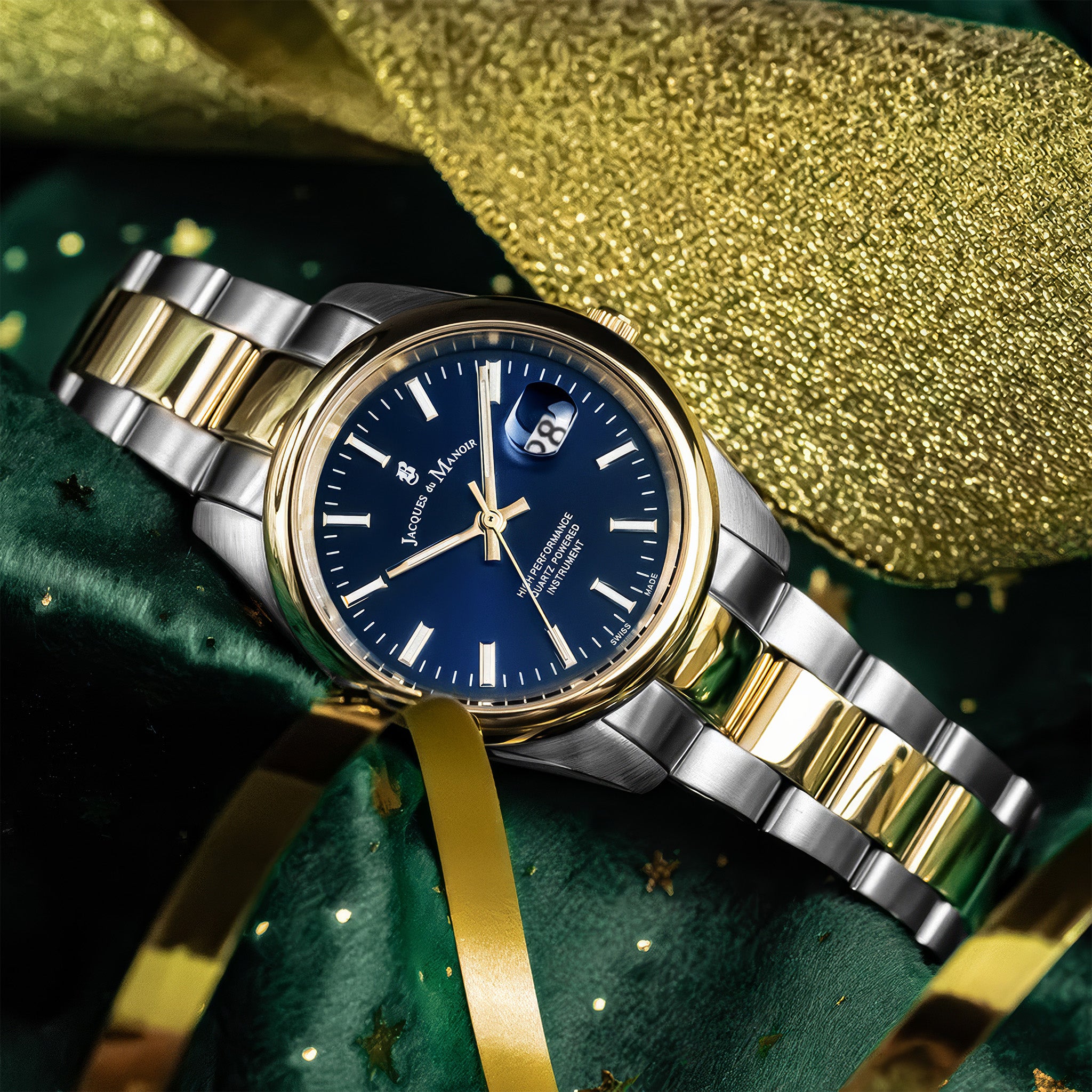 Allure | 32 mm | Silver-Gold Blue dial