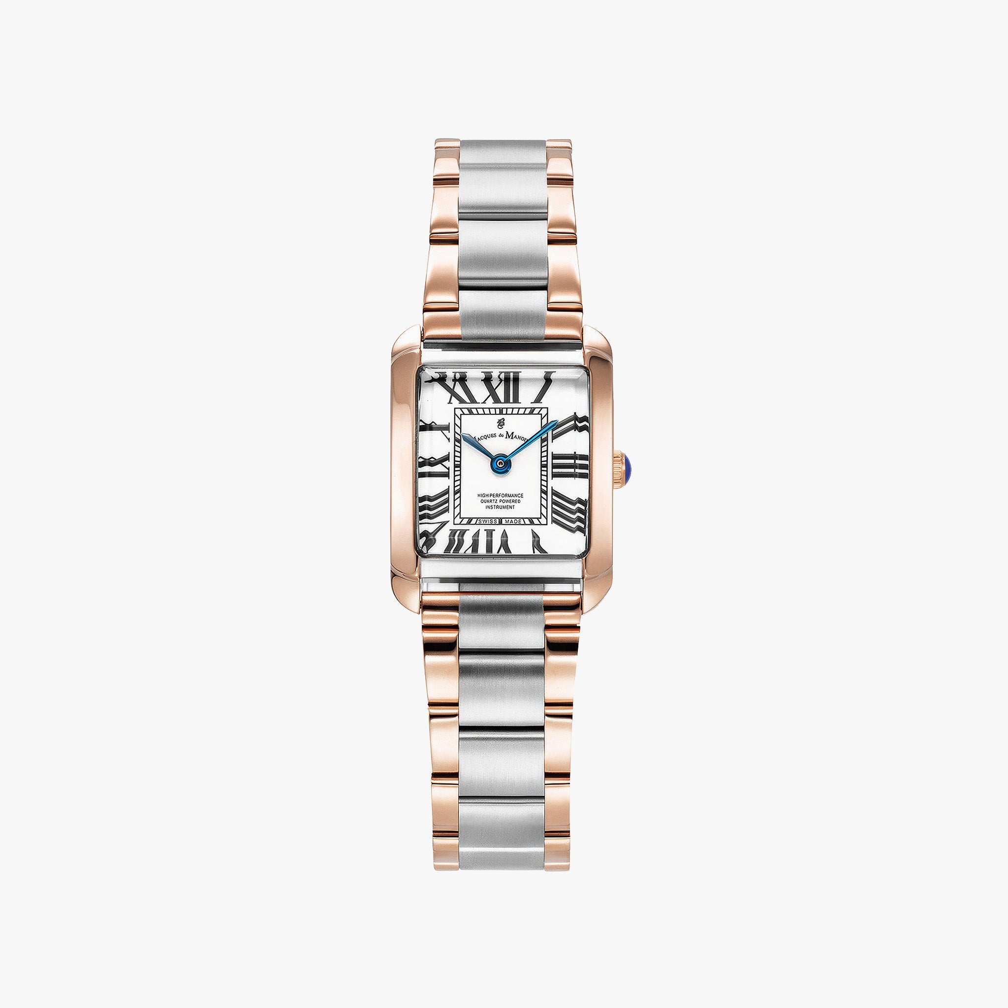 Emily | 22 x 19 mm | Silver-Rosegold White dial