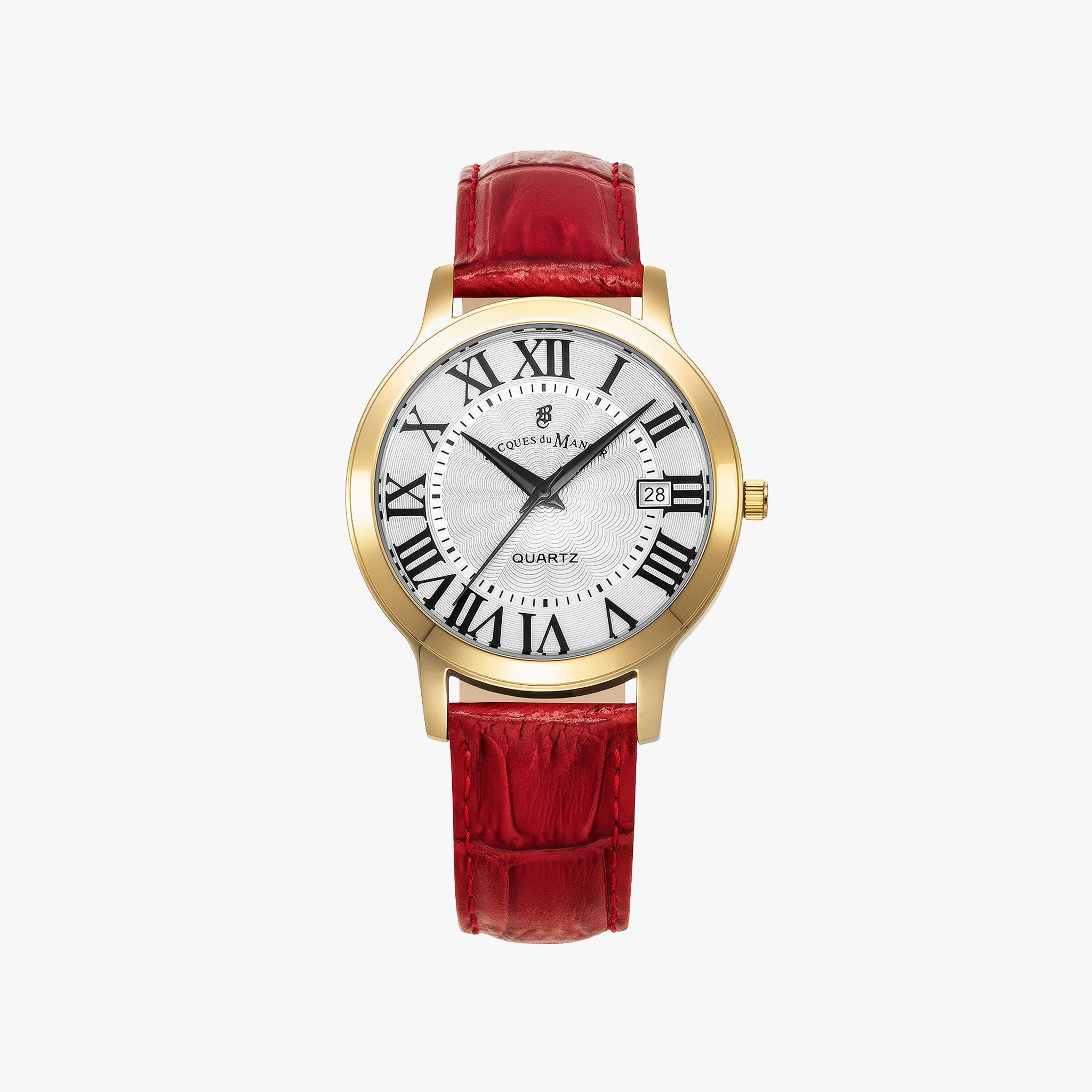 Genesis Gents | 38 mm | Red-tone White dial