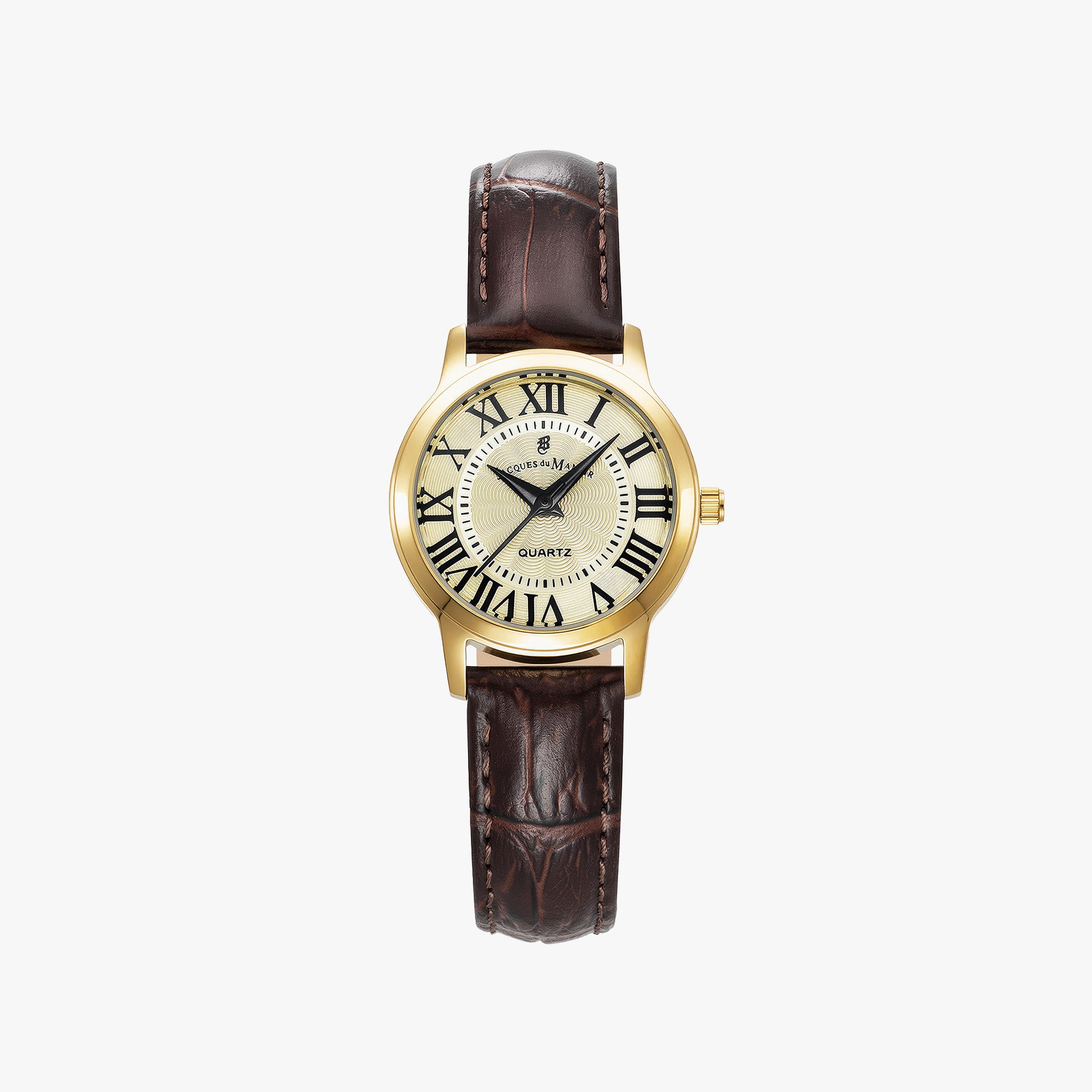 Genesis Ladies | 28 mm | Gold dial Brown strap