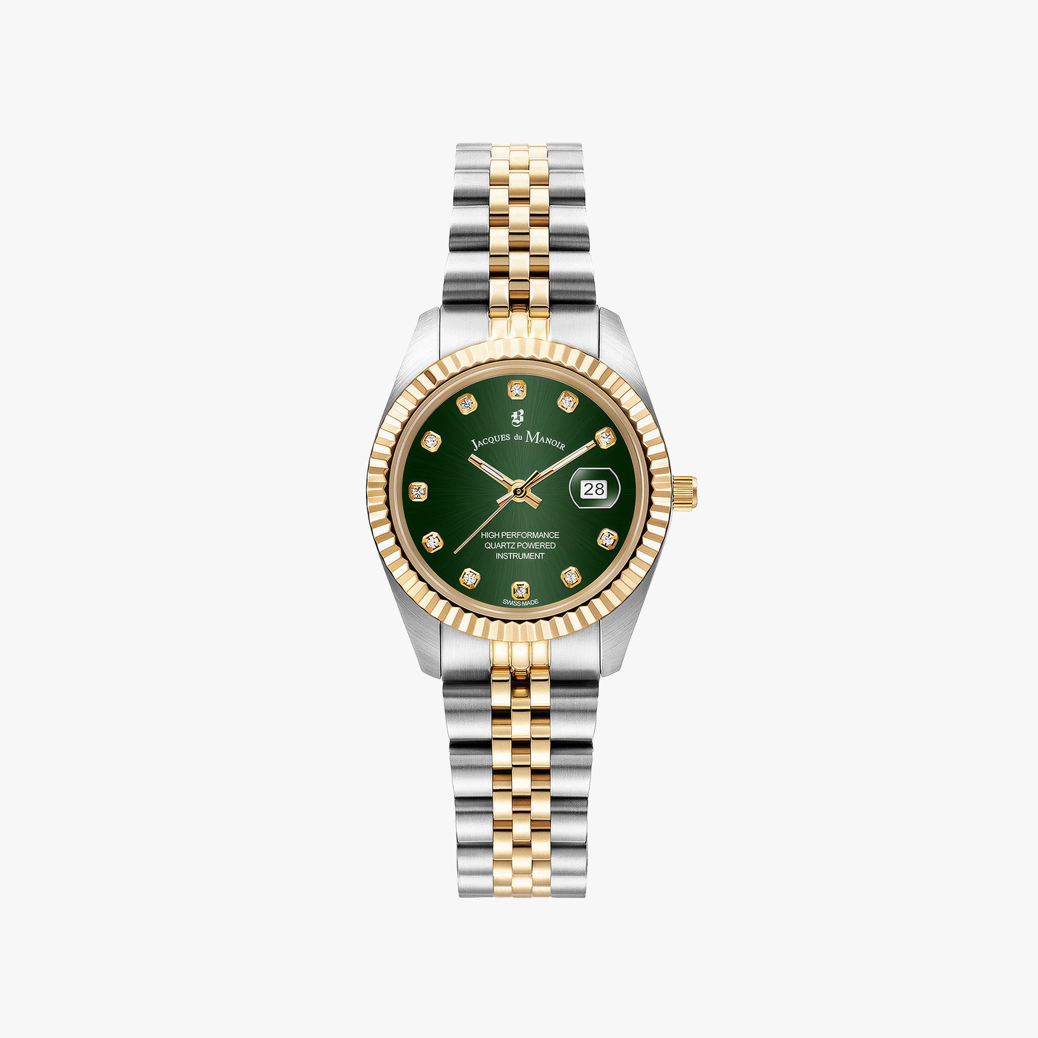 Inspiration Elegance | 31 mm | Silver-Gold Green Sunray dial