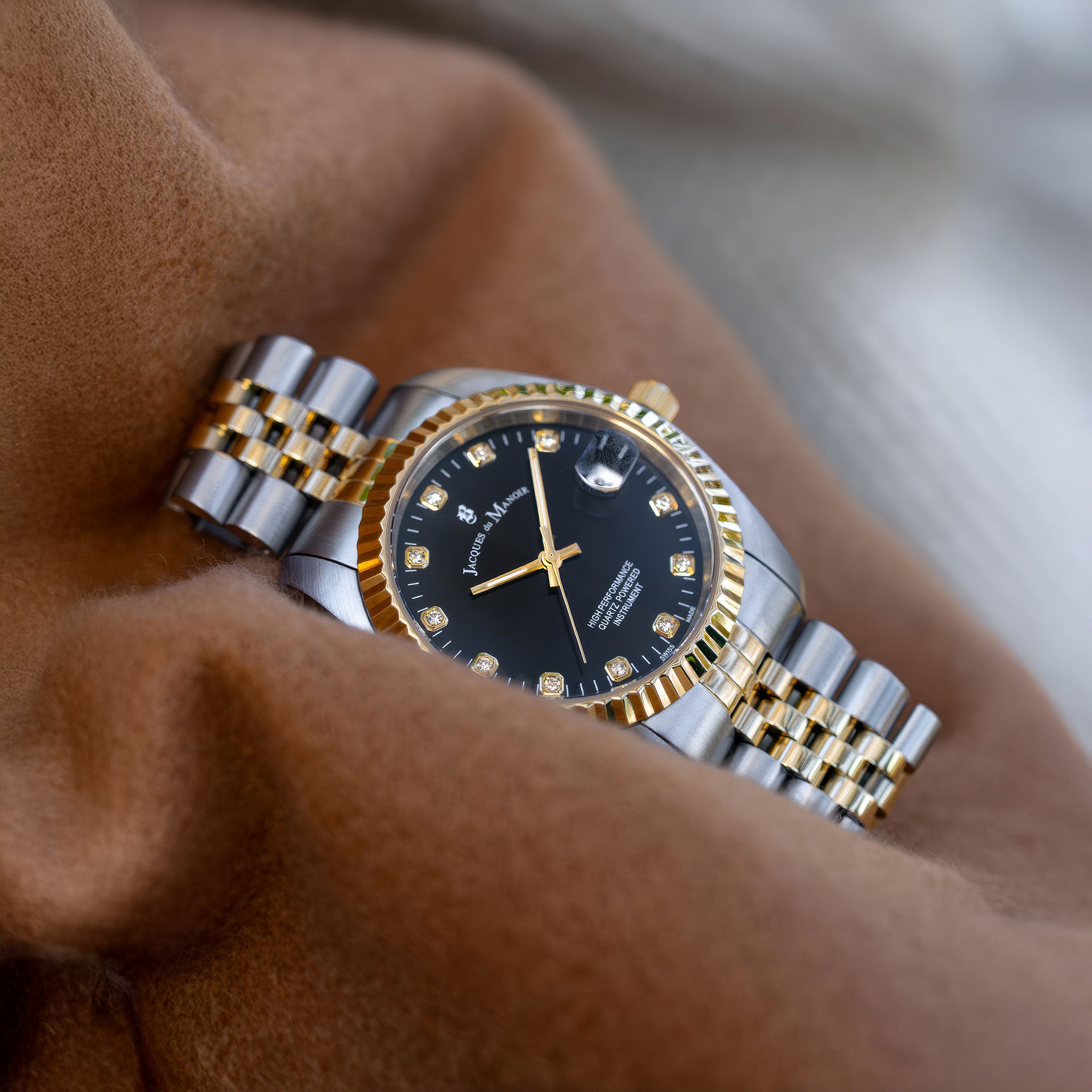 Inspiration Elegance | 36 mm | Silver-Gold Black dial