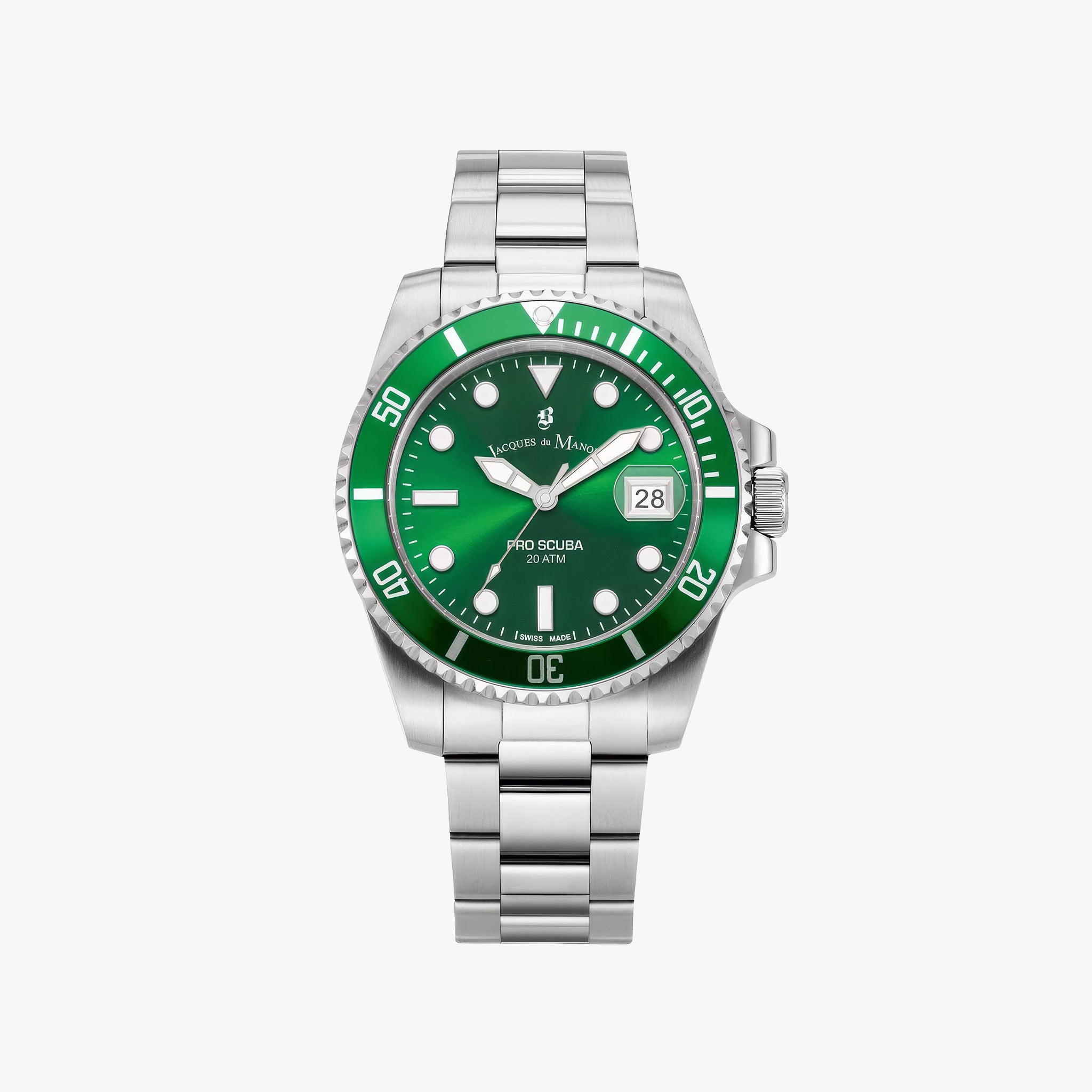 Pro Scuba | 43 mm | Silver-tone Green dial