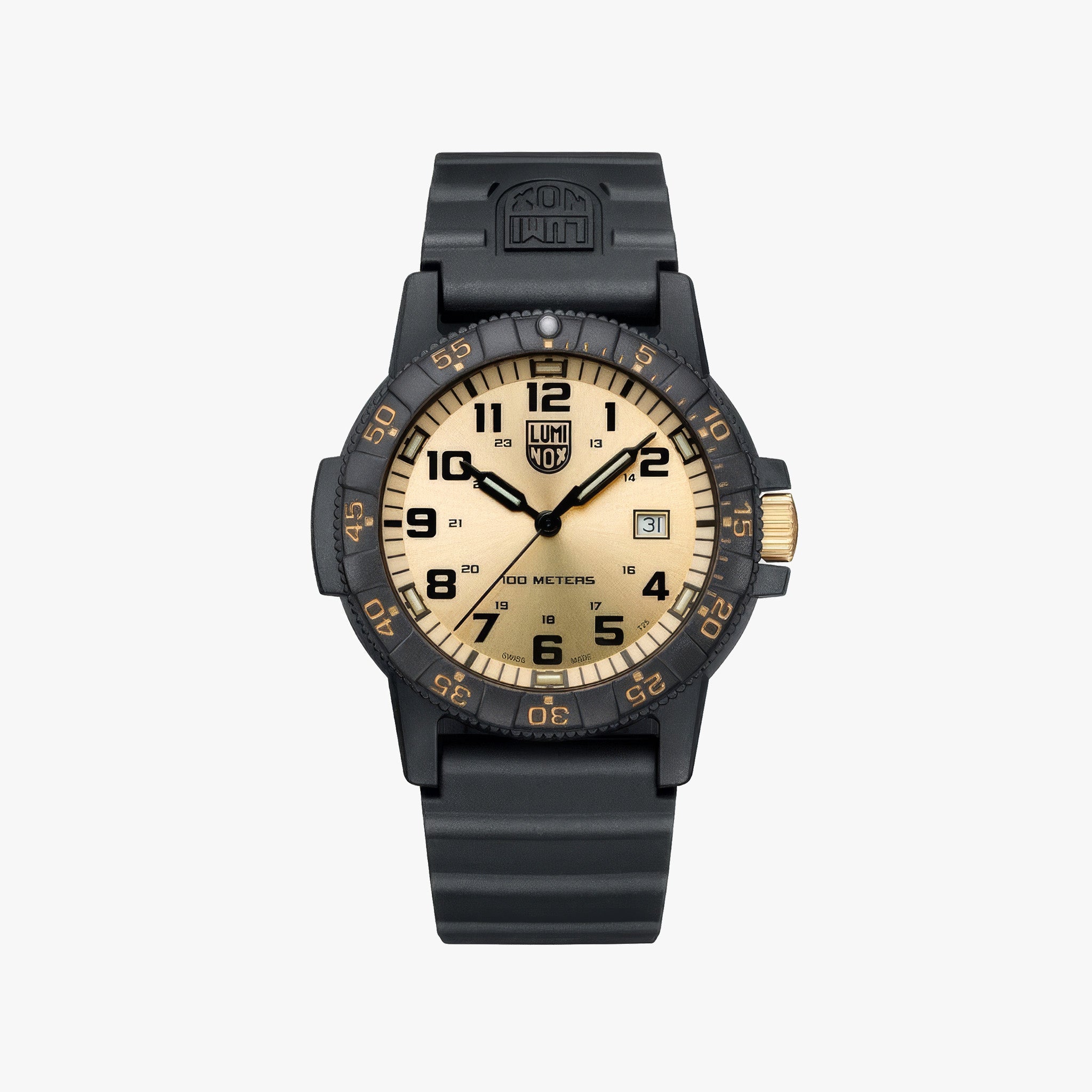 XS.0325.GP Leatherback Sea Turtle Giant Gold Outdoor Watch | 44 mm | Gold