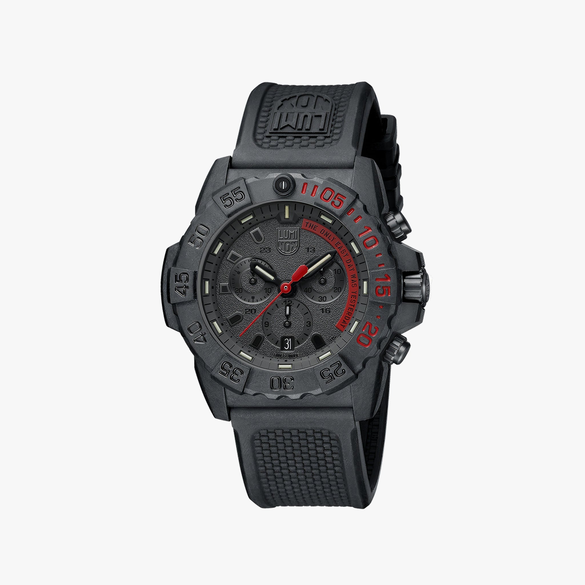 XS.3581.EY Navy Seal Chronograph Military Dive Watch | Siyah/Kırmızı