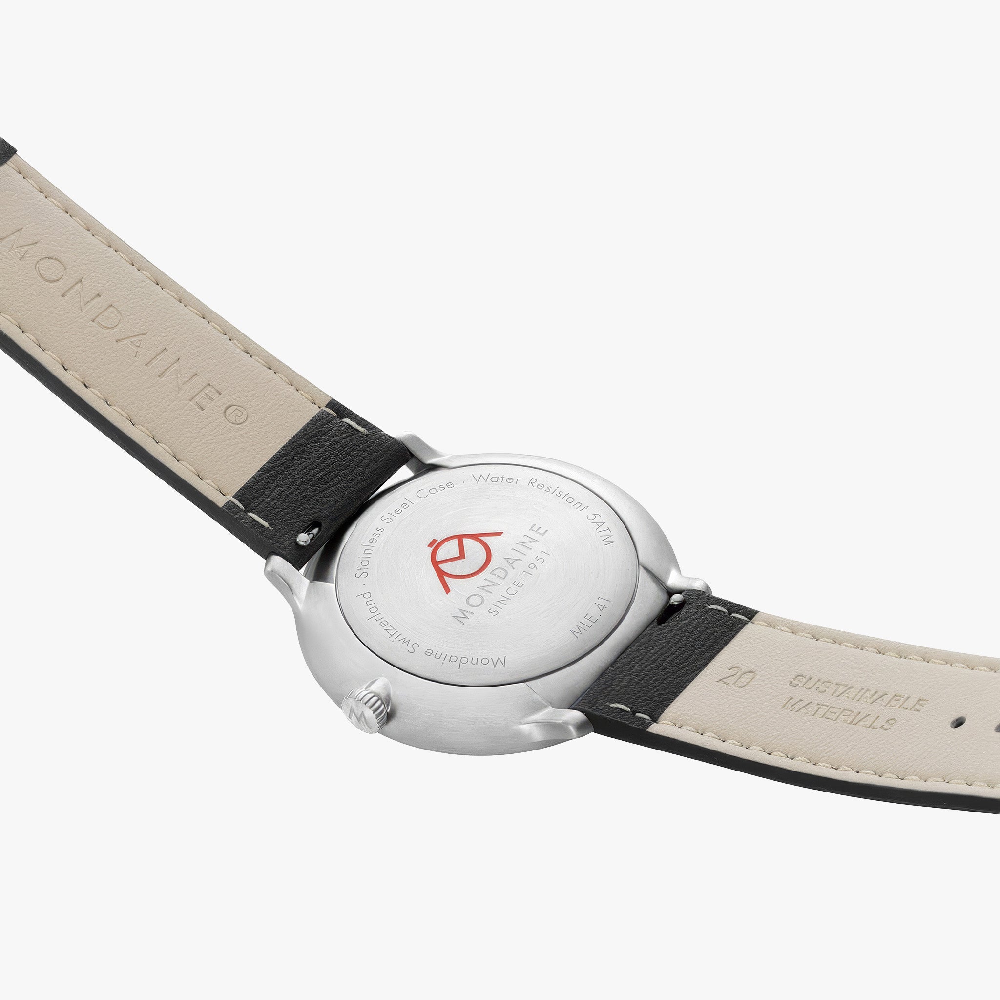 Doppio | 41 mm | Black Vegan Grape Leather