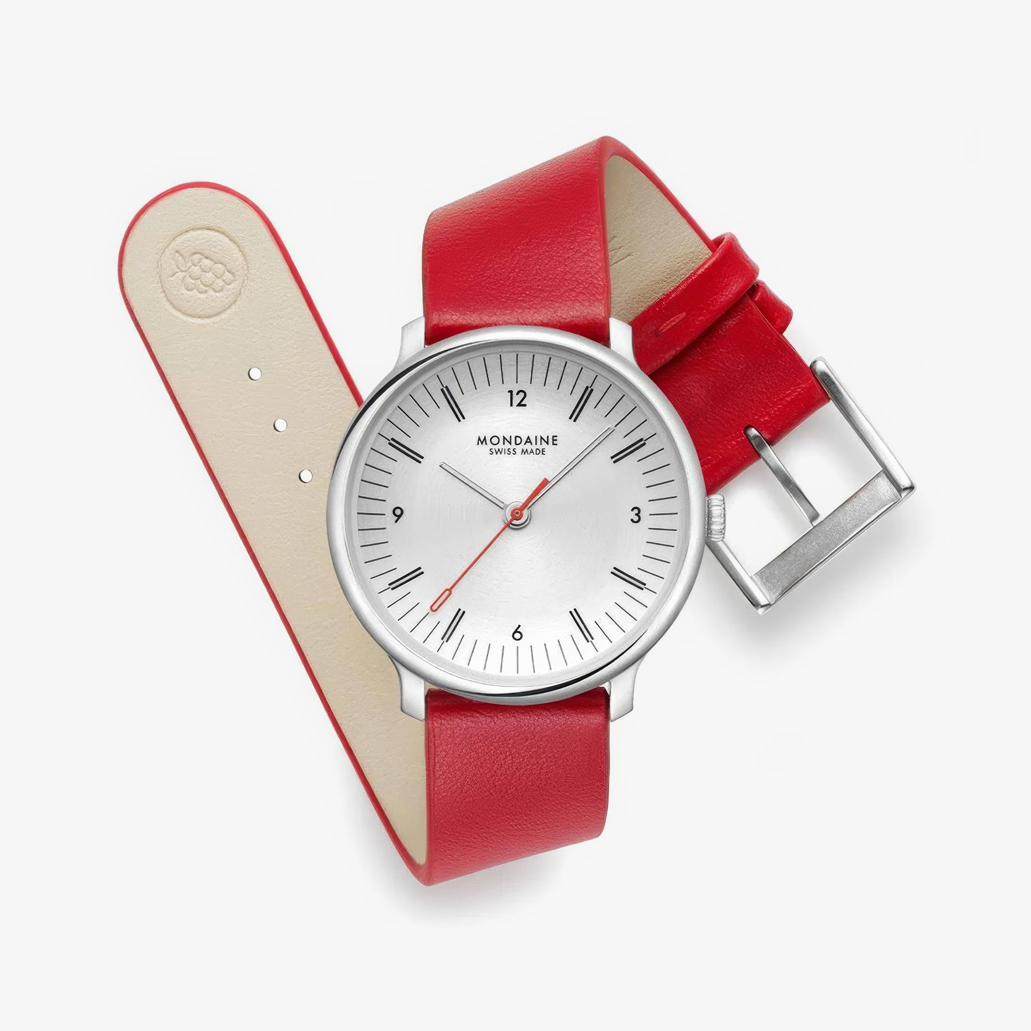 Doppio | 33 mm | Red Vegan Grape Leather