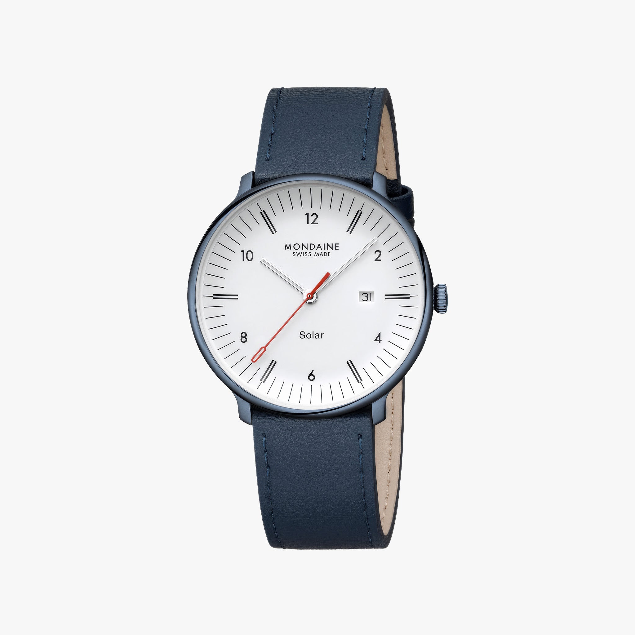 Doppio Solar | 41 mm | Blue Vegan Apple Leather