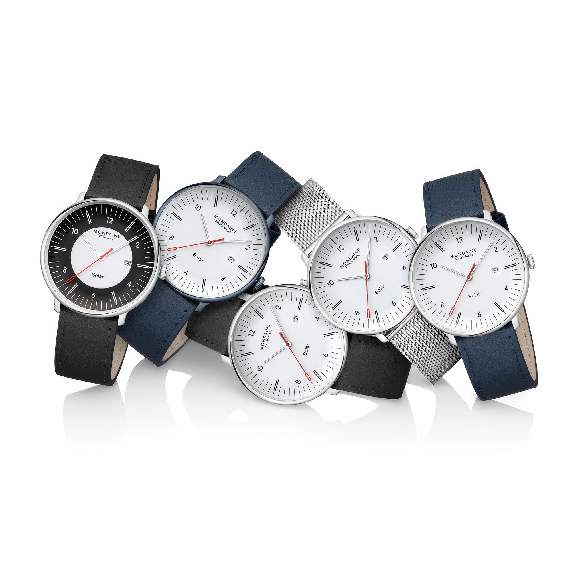 Doppio Solar | 41 mm | Blue Vegan Apple Leather