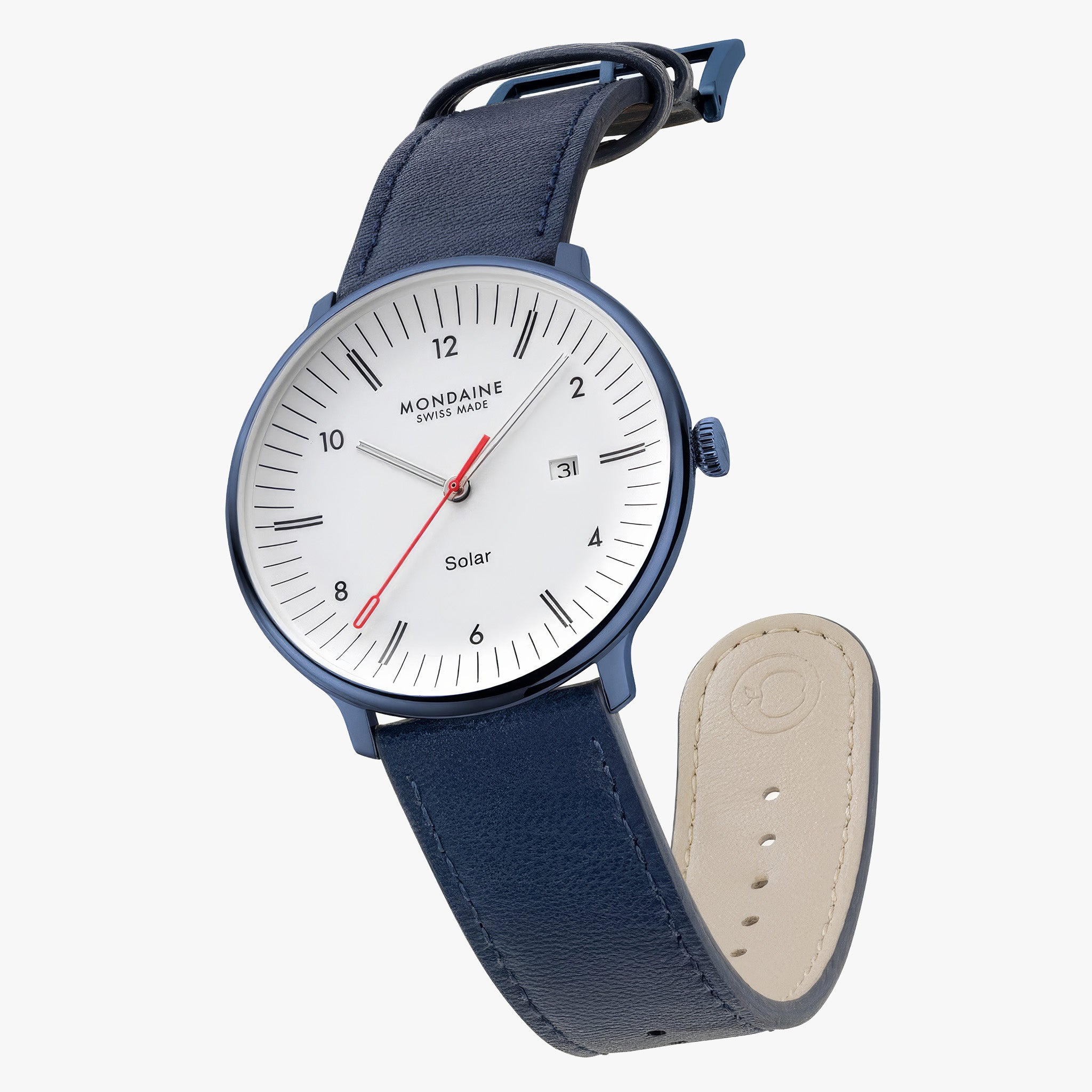 Doppio Solar | 41 mm | Blue Vegan Apple Leather