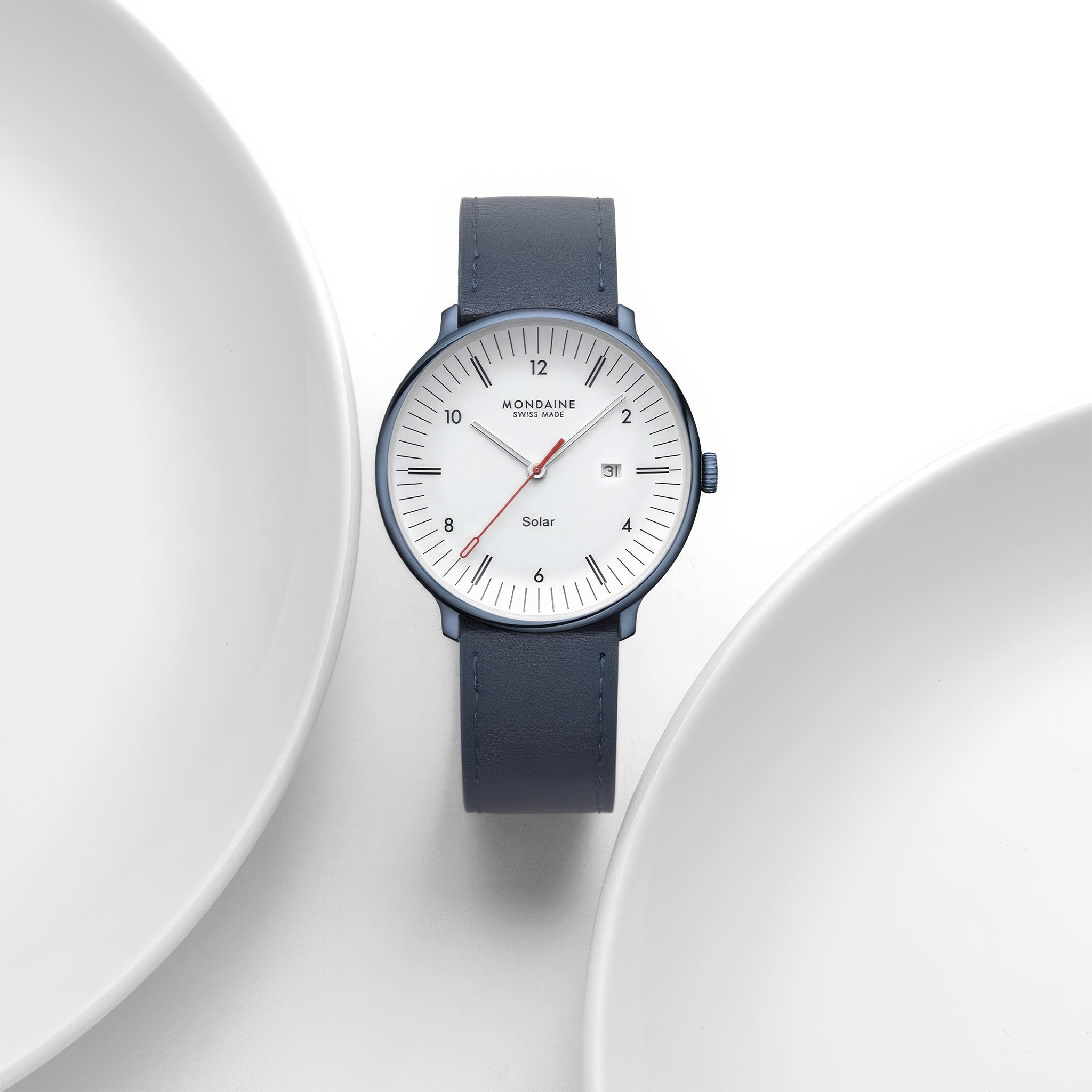 Doppio Solar | 41 mm | Blue Vegan Apple Leather