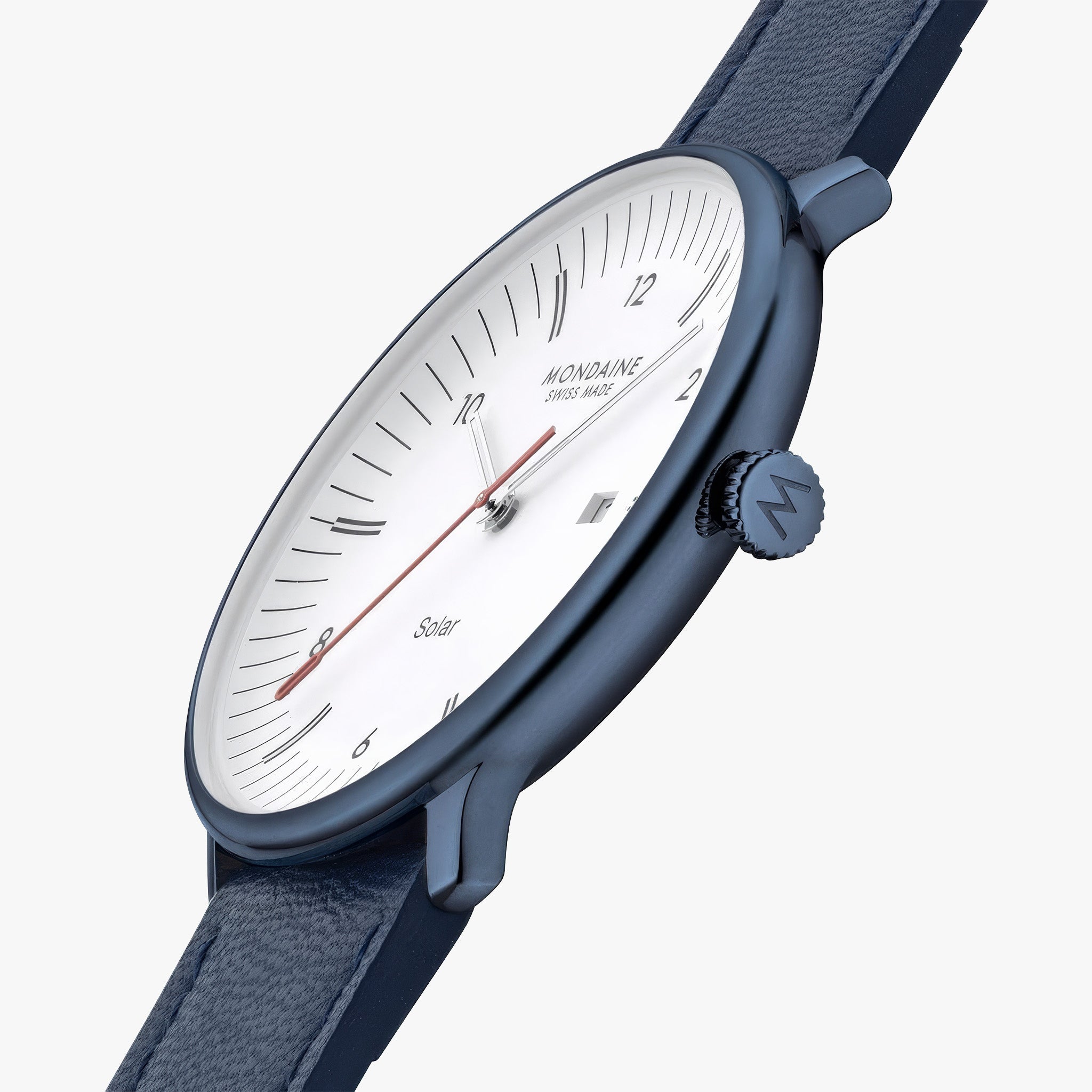 Doppio Solar | 41 mm | Blue Vegan Apple Leather
