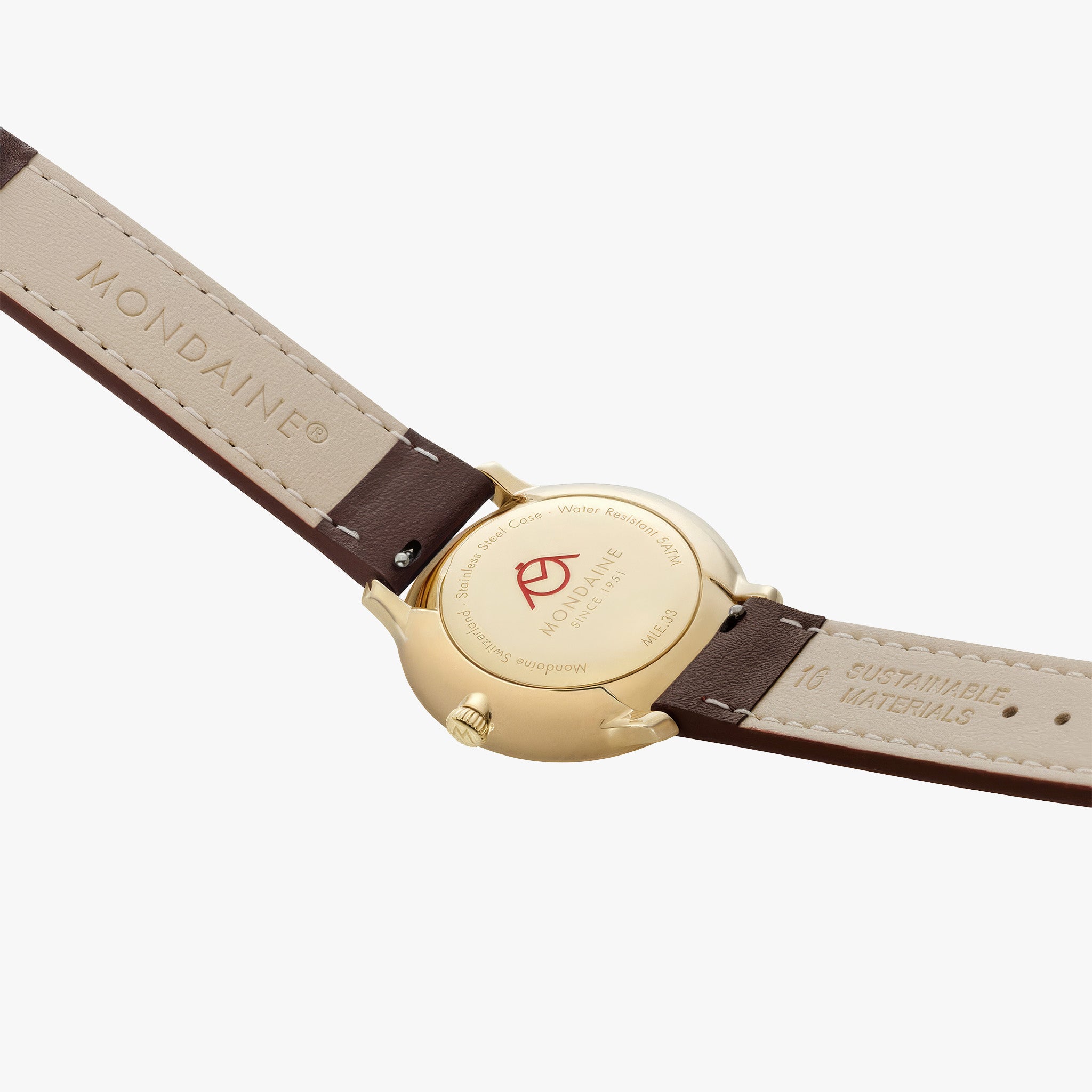 Doppio | 33mm | Brown Vegan Grape Leather