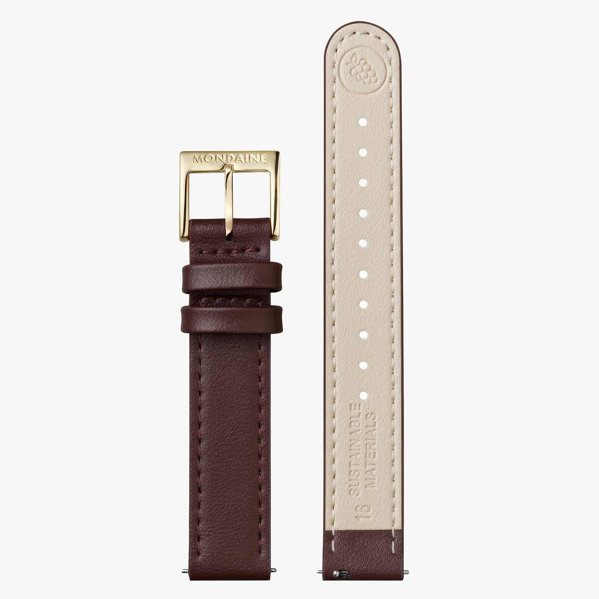 Doppio | 33mm | Brown Vegan Grape Leather