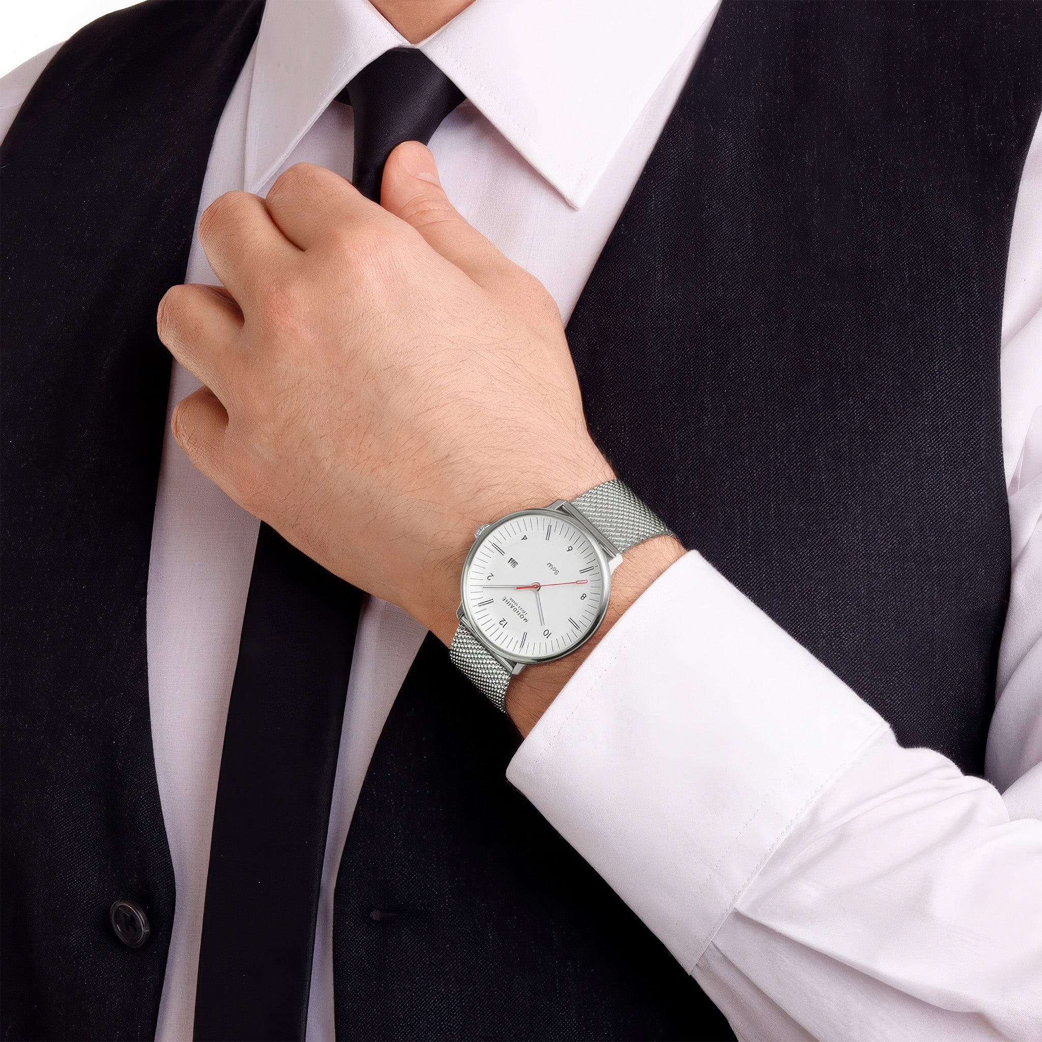 Doppio Solar | 41mm | Stainless Steel Mesh