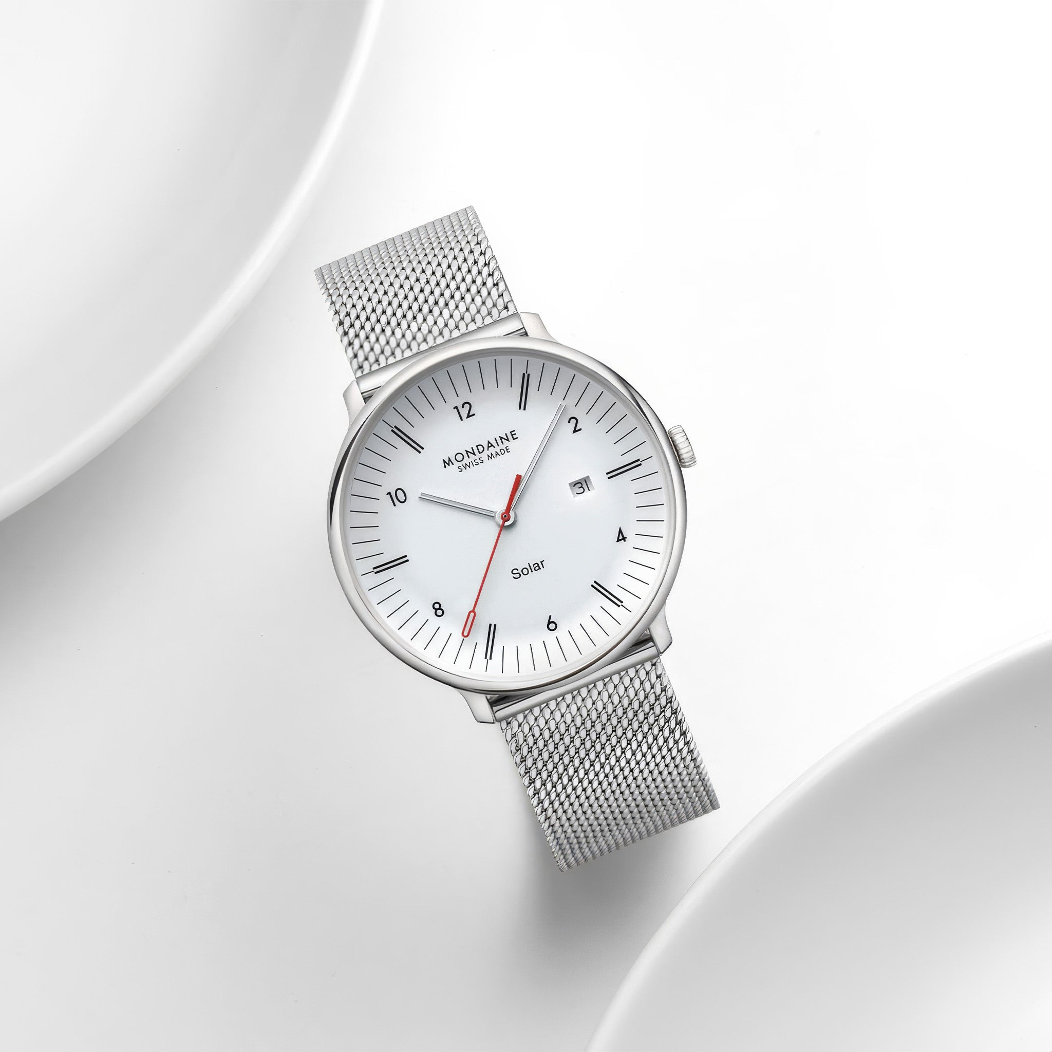 Doppio Solar | 41mm | Stainless Steel Mesh