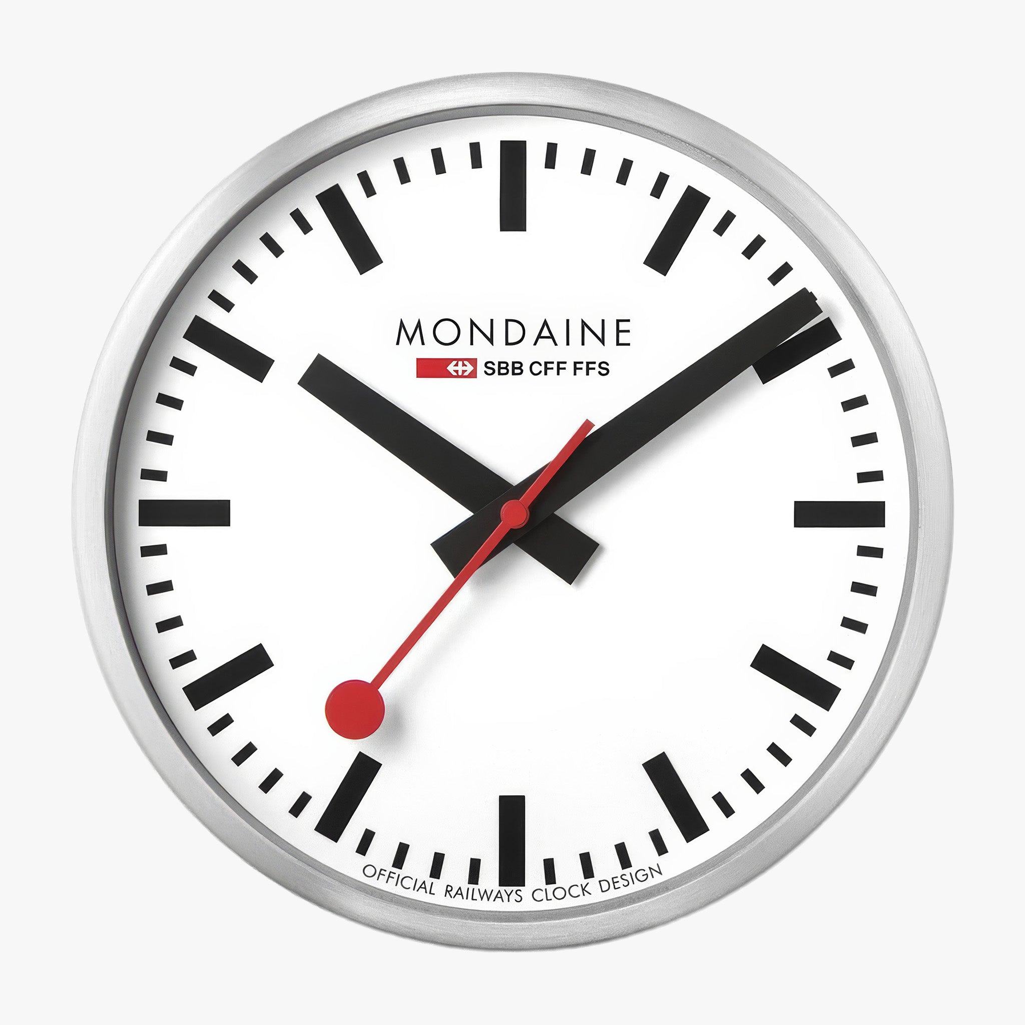 Wall Clock | 25 cm | Silver