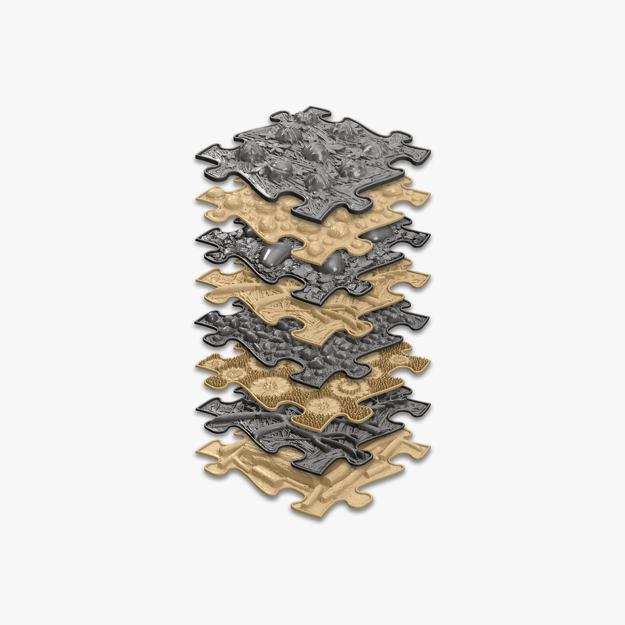 Natural Set Ortopedik Puzzle Mat Seti