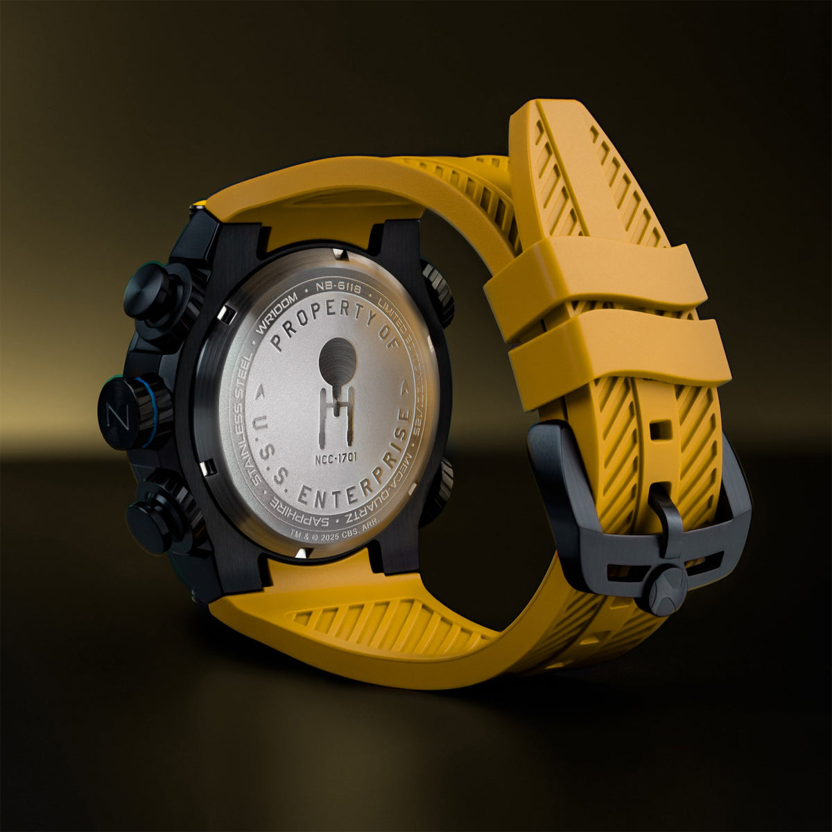 Deimos Chronograph Star Trek Galileo Limited Edition Erkek Kol Saati | 52 mm | Starship Yellow
