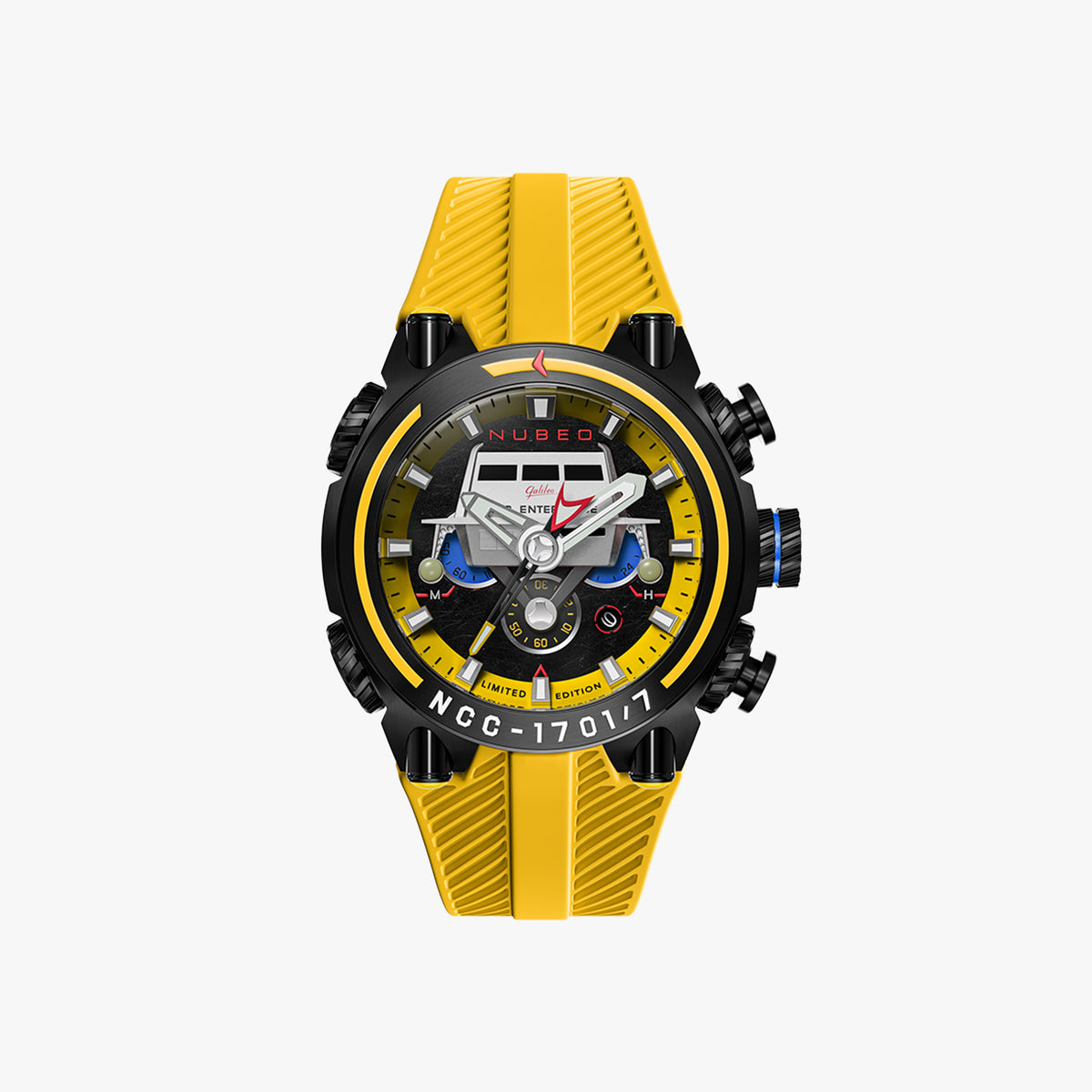 Deimos Chronograph Star Trek Galileo Limited Edition Erkek Kol Saati | 52 mm | Starship Yellow