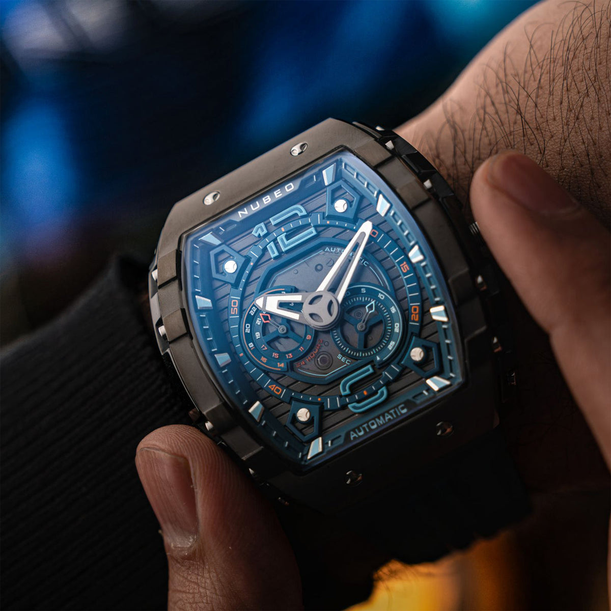Magellan 24H Automatic Erkek Kol Saati | 49 mm | Retro Blue