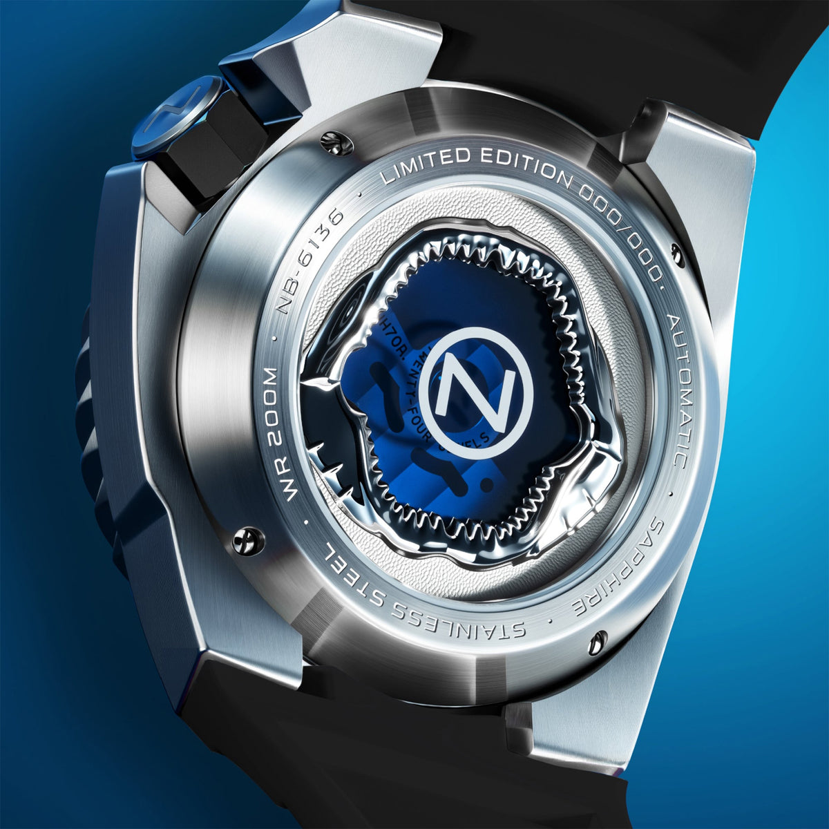 Megalodon Automatic Limited Edition Erkek Kol Saati | 44 mm | Predator Black
