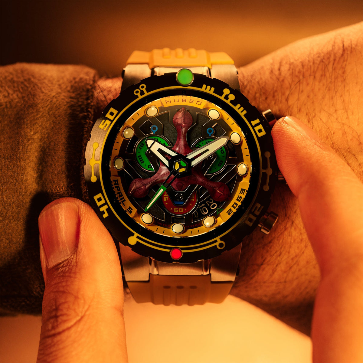 Opportunity Chronograph Star Trek First Contact Day Limited Edition Erkek Kol Saati | 48 mm | Celestial Yellow