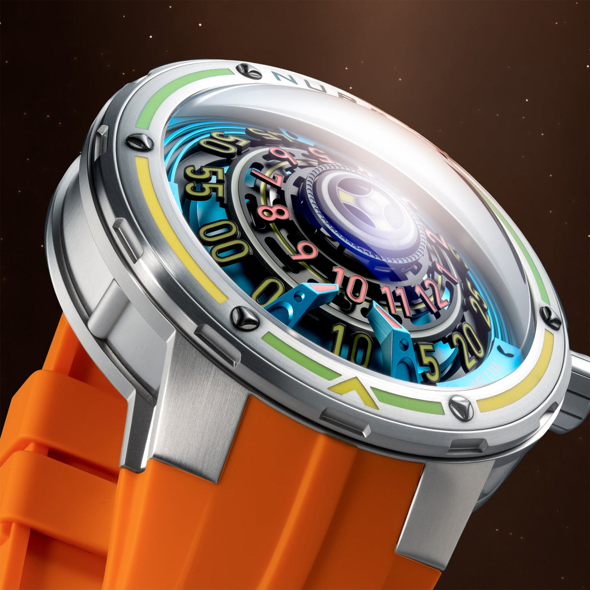 Orbiter Automatic Limited Edition Erkek Kol Saati | 50 mm | Solar Blaze