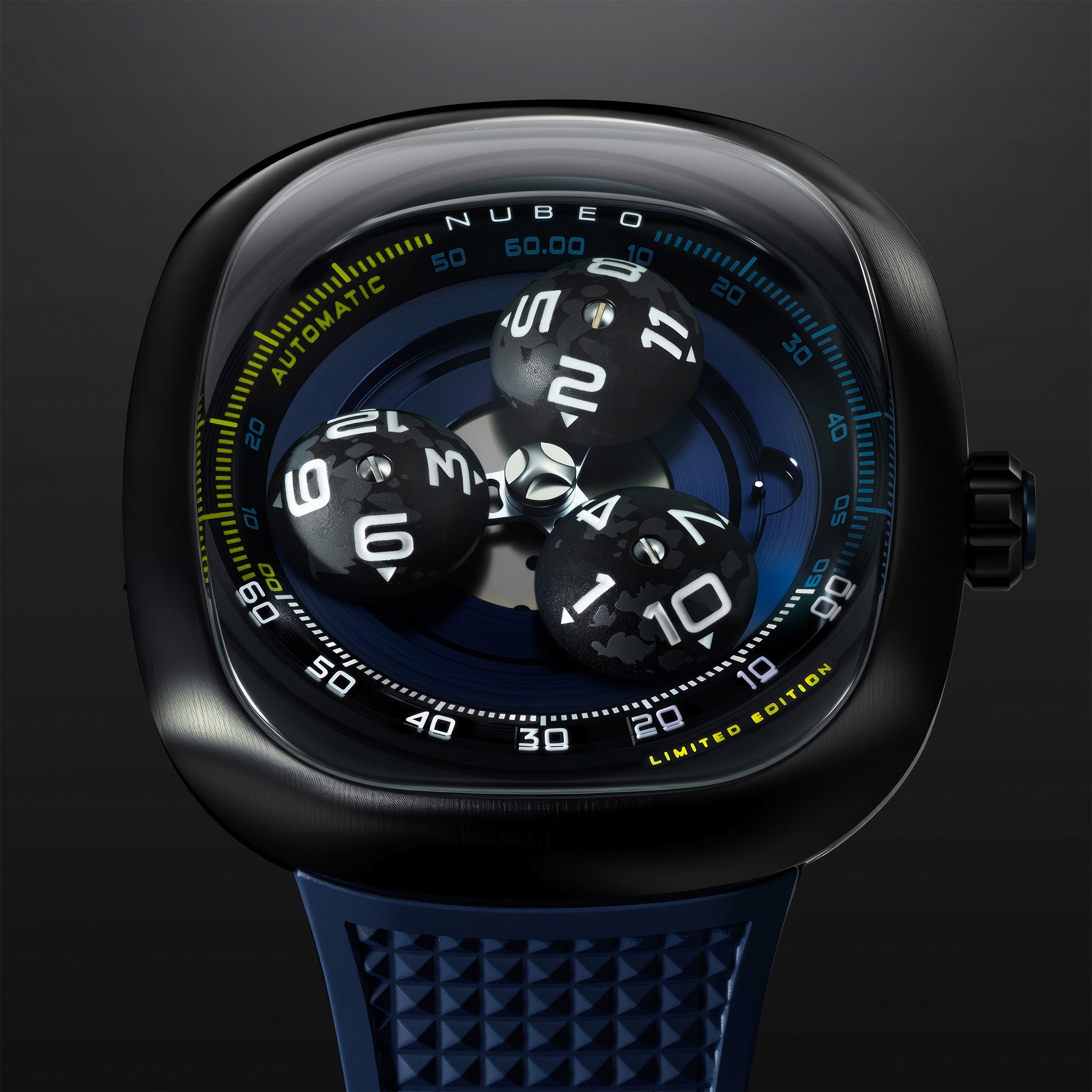 Tri-Star Orbit Automatic Limited Edition | 46 mm | Planetary Blue