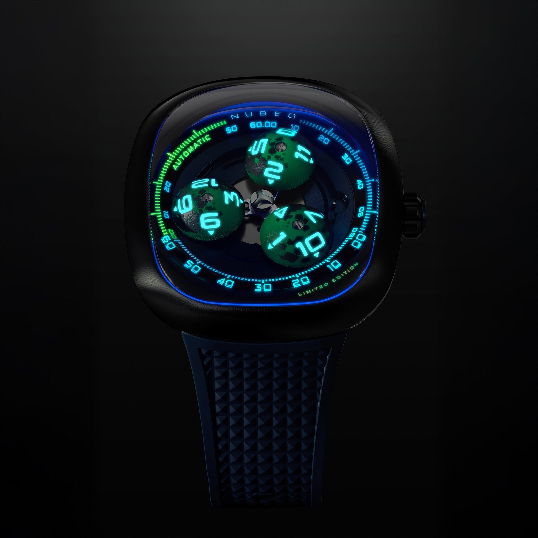Tri-Star Orbit Automatic Limited Edition | 46 mm | Planetary Blue