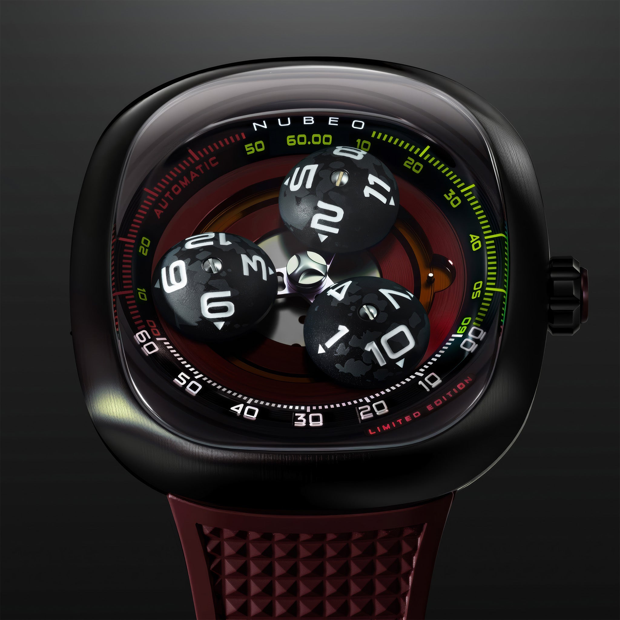 Tri-Star Orbit Automatic Limited Edition | 46 mm | Rocket Red