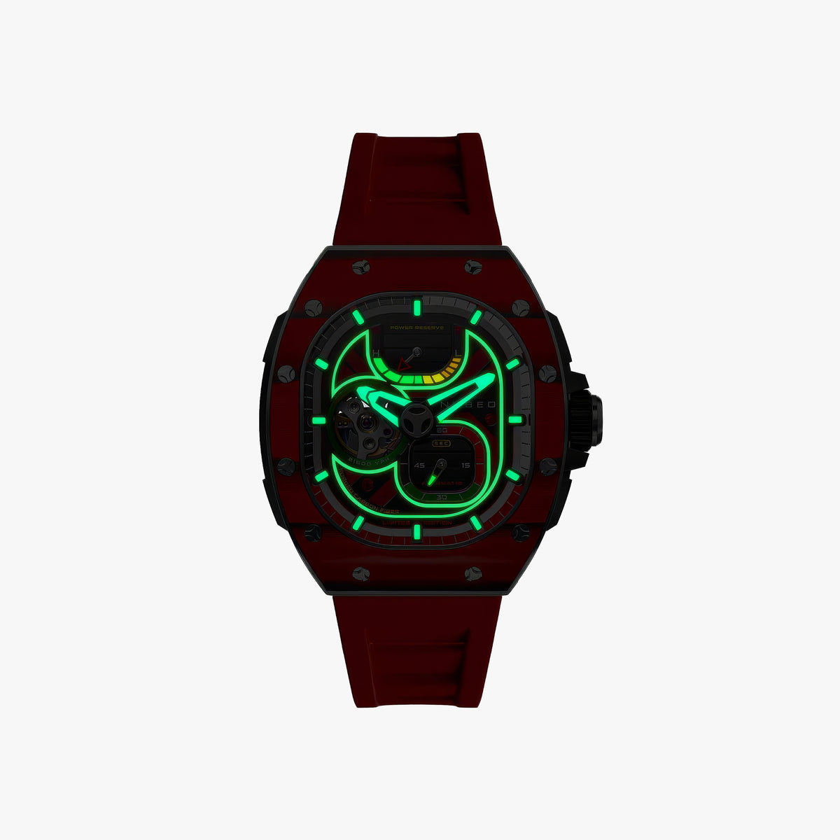 Viper Automatic Limited Edition Erkek Kol Saati | 44 mm | Devils Red