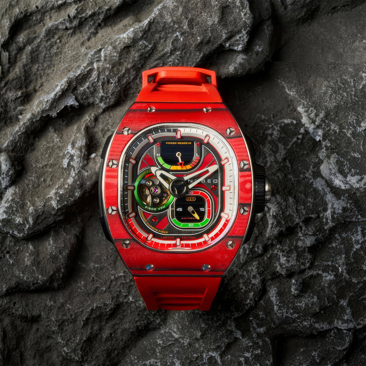 Viper Automatic Limited Edition Erkek Kol Saati | 44 mm | Devils Red