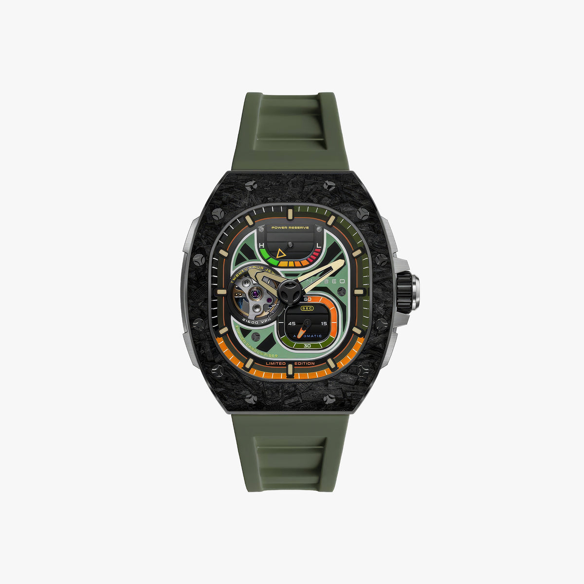 Viper Automatic Limited Edition Erkek Kol Saati | 44 mm | Hornet Green