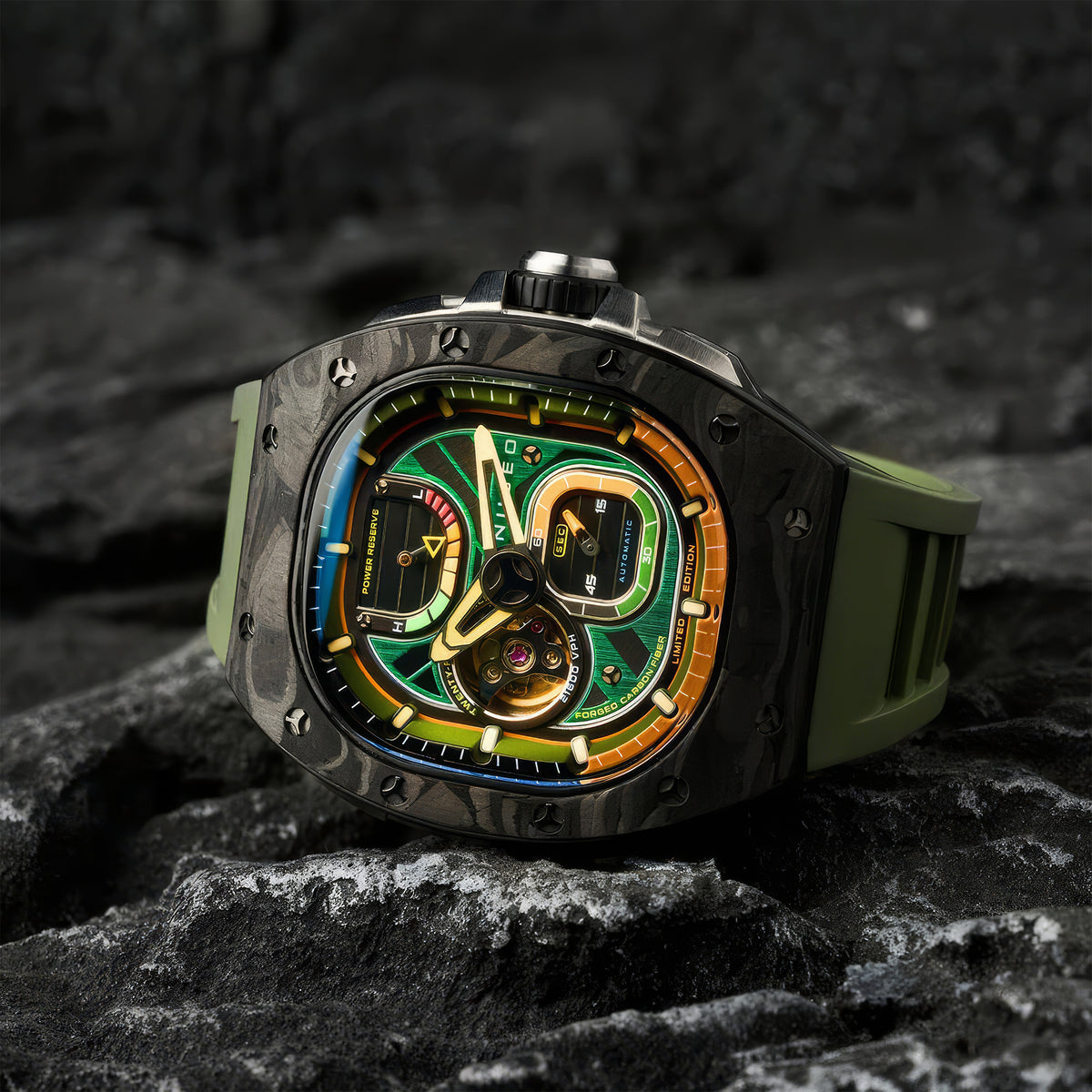 Viper Automatic Limited Edition Erkek Kol Saati | 44 mm | Hornet Green