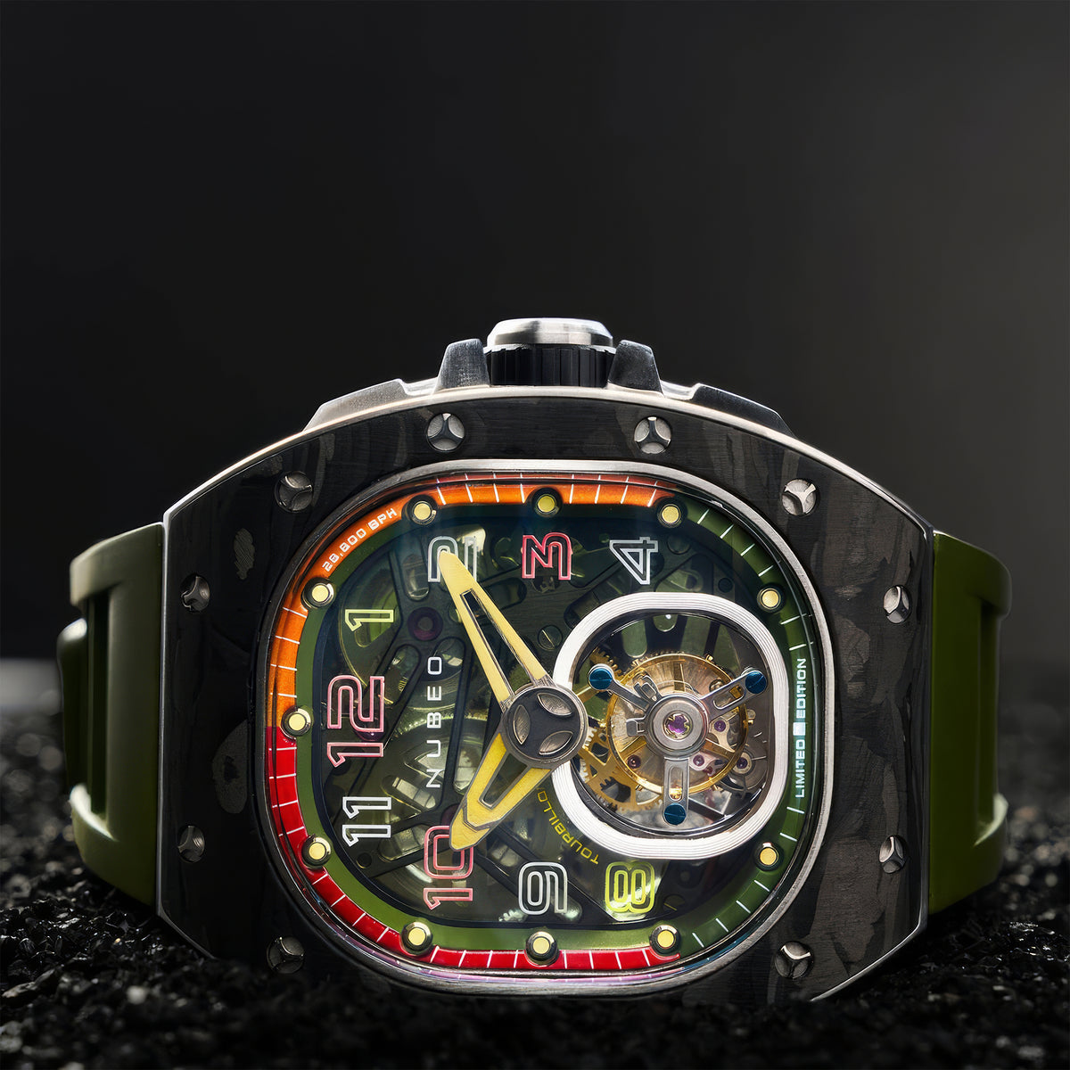 Viper Tourbillon Limited Edition Erkek Kol Saati | 43,5 mm | Napier Green